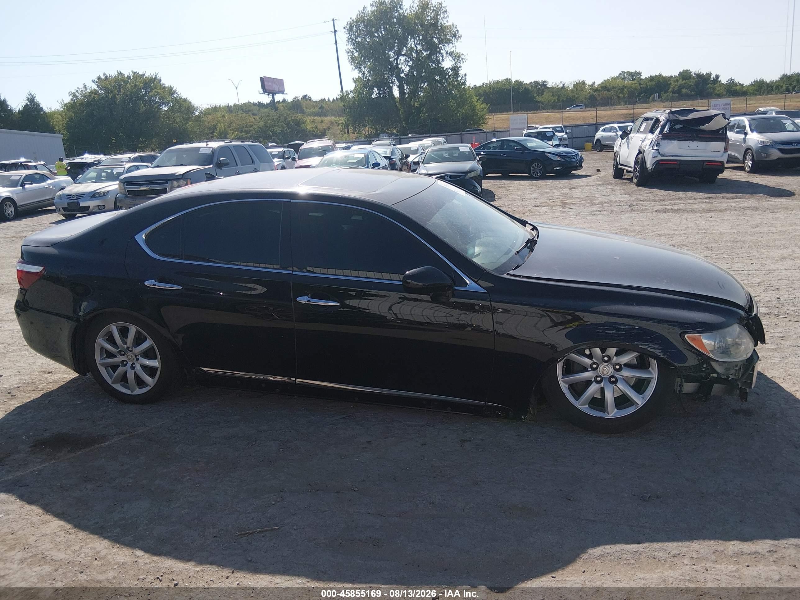 2008 Lexus Ls 460 Черный vin: JTHBL46F585077687