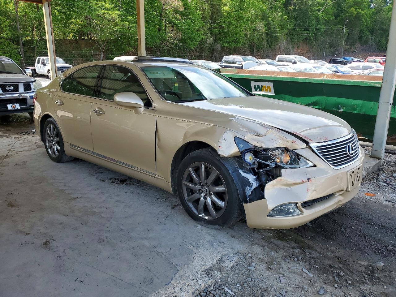 2008 Lexus Ls 460 Gold vin: JTHBL46F585083358