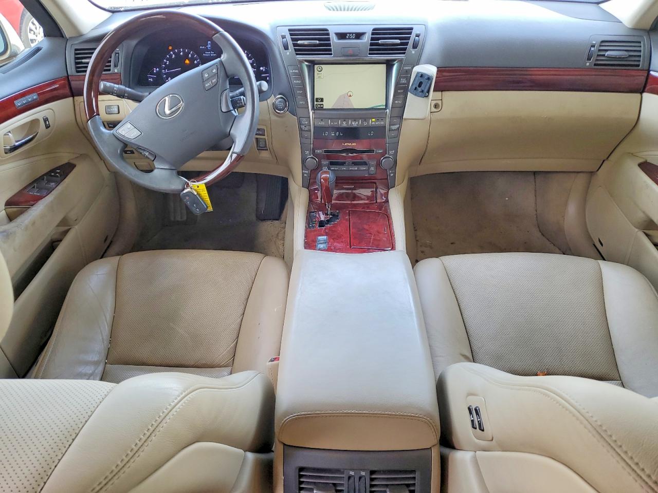 2008 Lexus Ls 460 Gold vin: JTHBL46F585083358