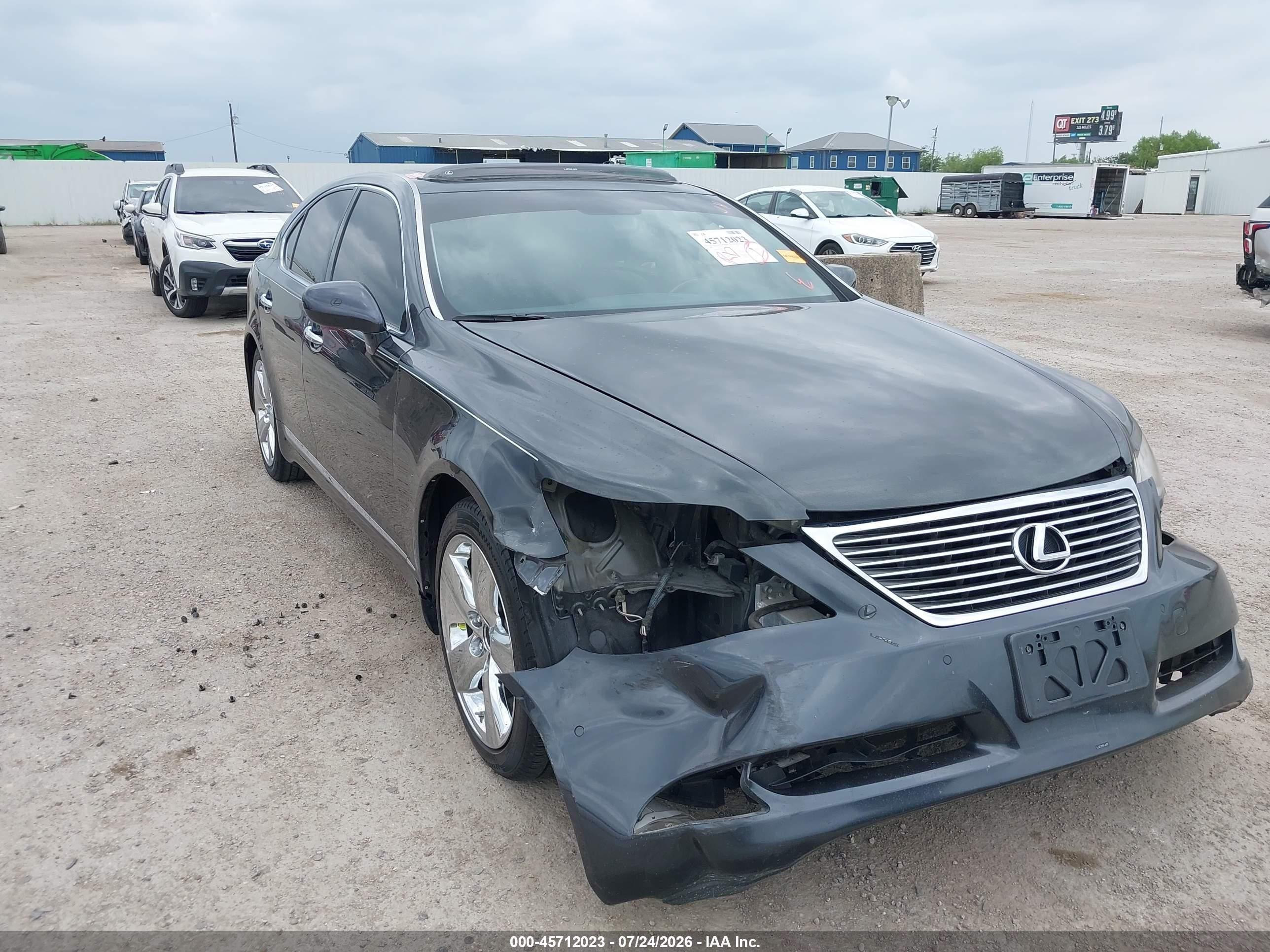 2009 Lexus Ls 460 Gray vin: JTHBL46F595091171