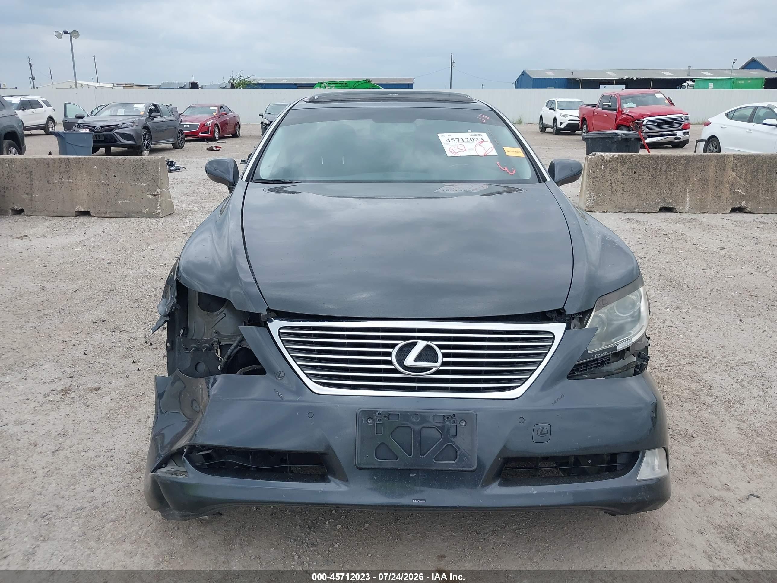 2009 Lexus Ls 460   Gray vin: JTHBL46F595091171
