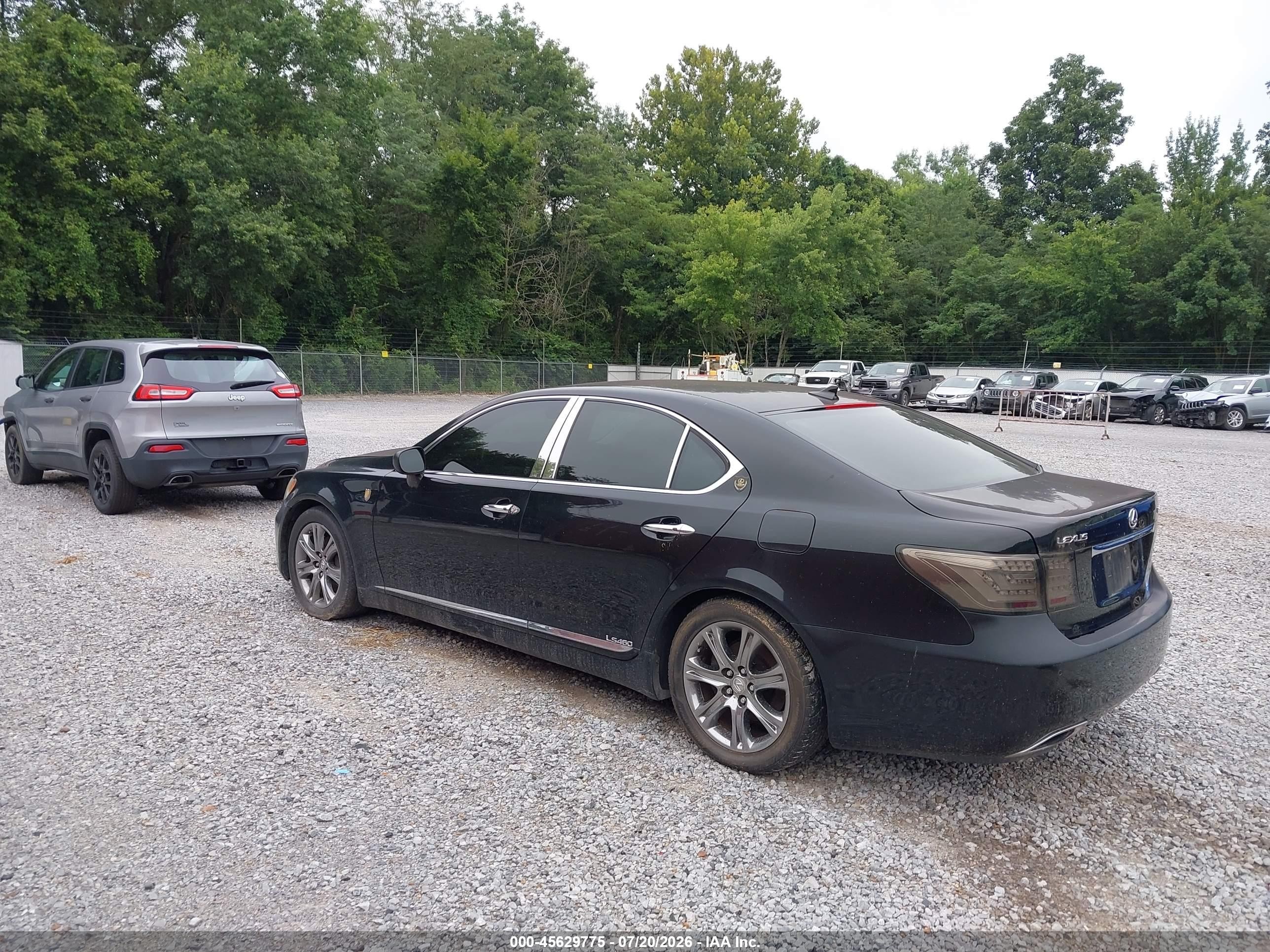 2007 Lexus Ls 460 Черный vin: JTHBL46F675003662