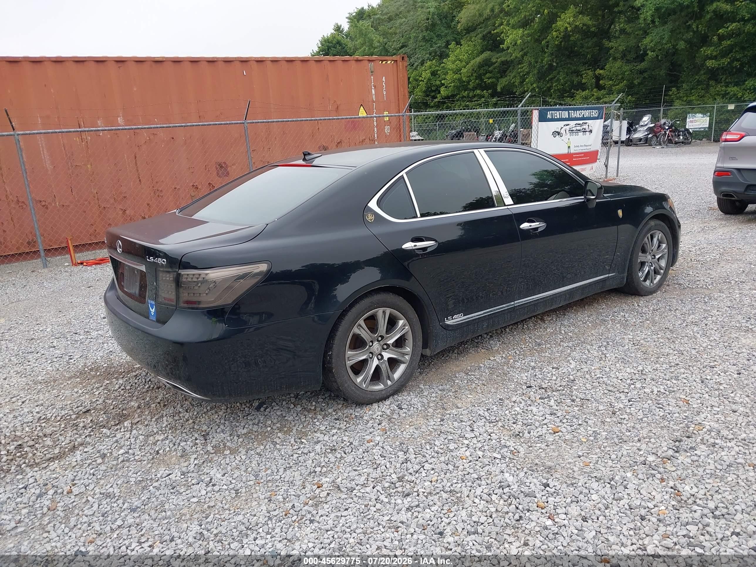 2007 Lexus Ls 460 Черный vin: JTHBL46F675003662