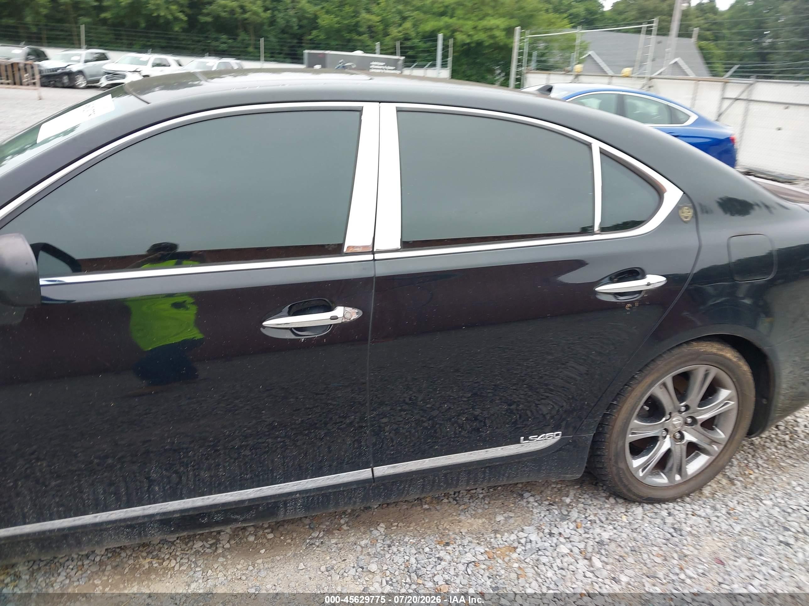 2007 Lexus Ls 460 Черный vin: JTHBL46F675003662