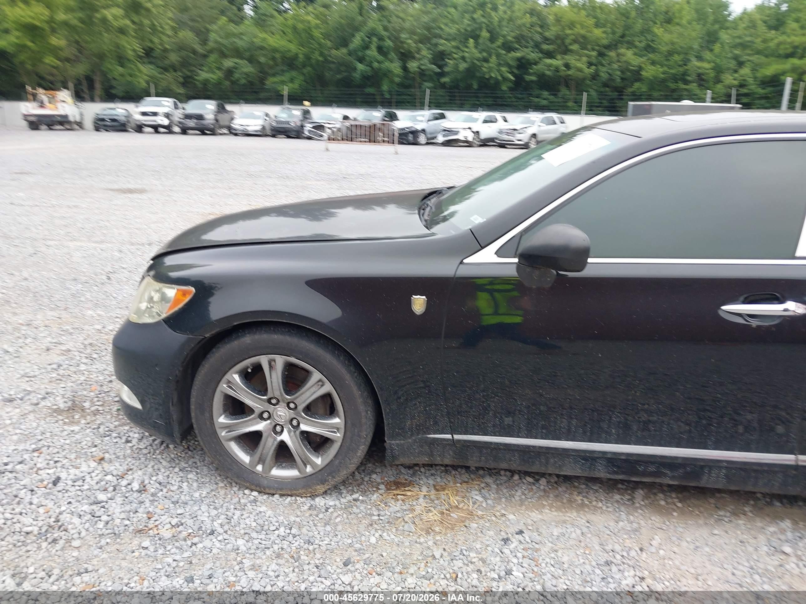 2007 Lexus Ls 460 Черный vin: JTHBL46F675003662