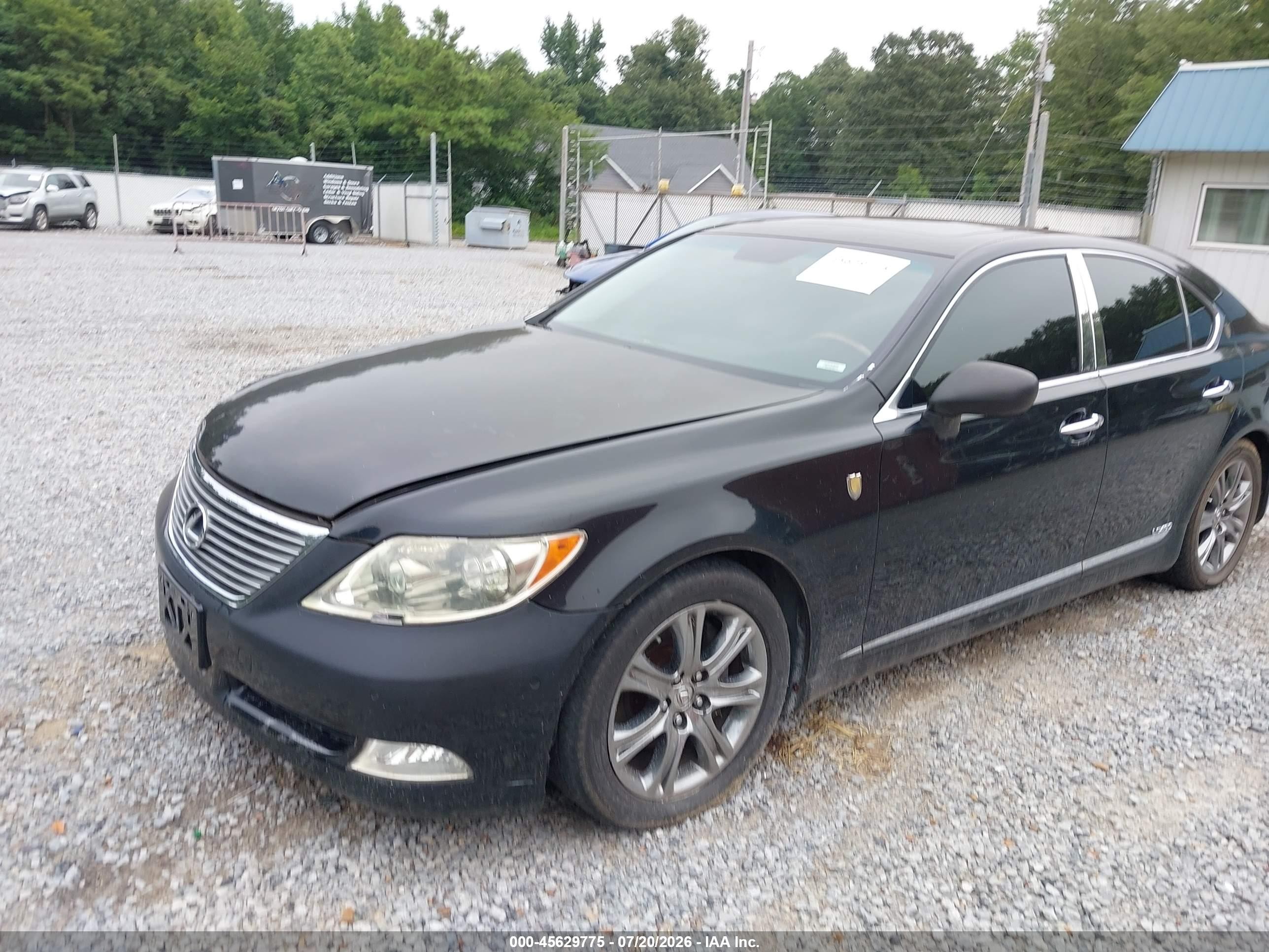 2007 Lexus Ls 460 Черный vin: JTHBL46F675003662