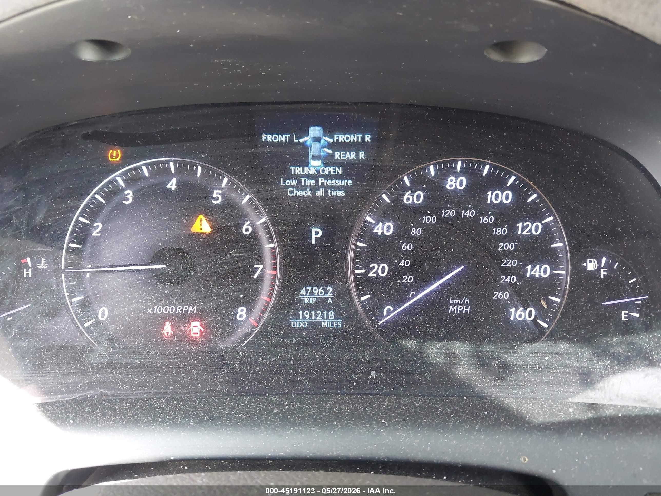 2007 Lexus Ls 460   White vin: JTHBL46F675012782