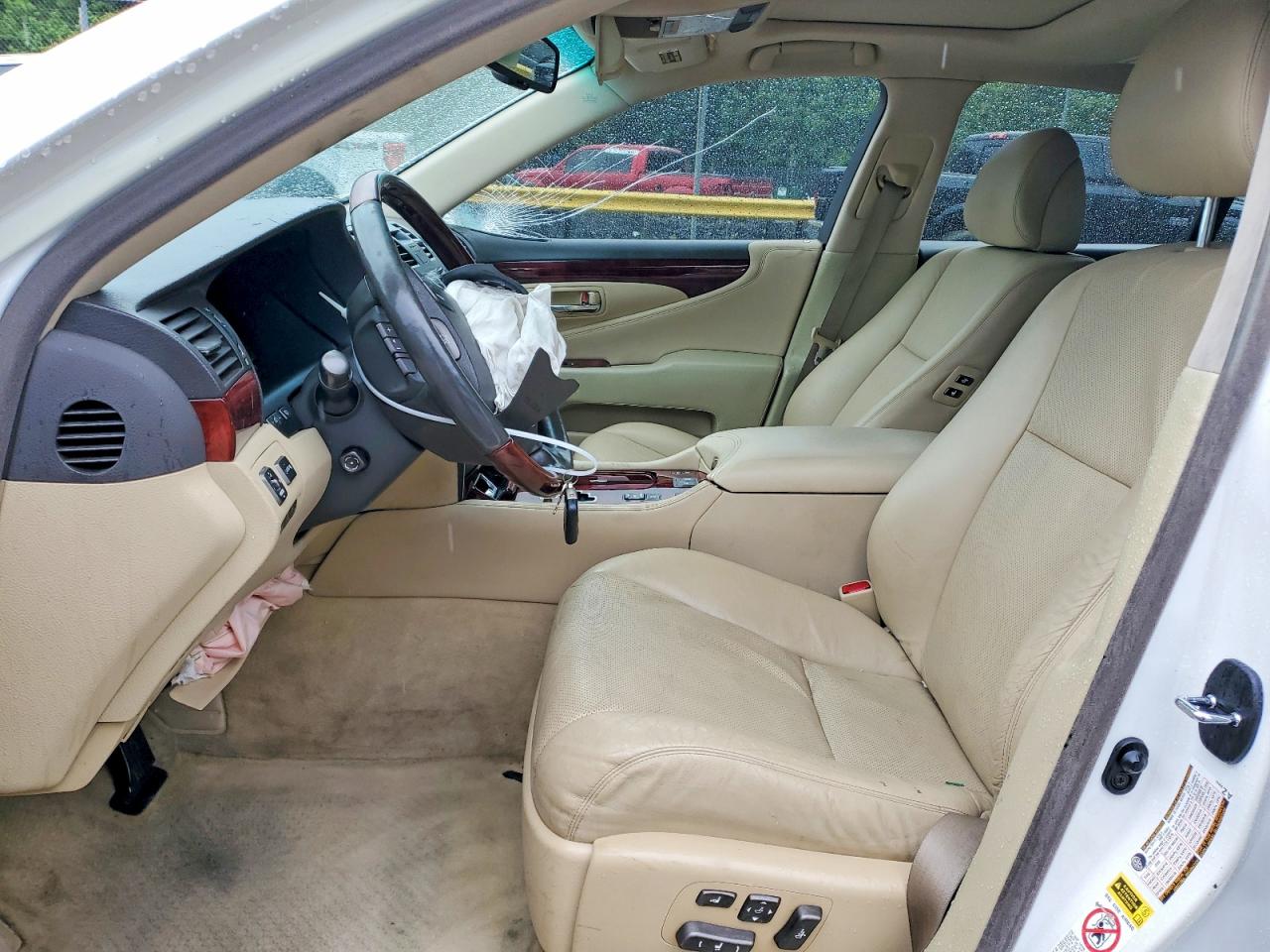 2007 Lexus Ls 460 Белый vin: JTHBL46F675015231