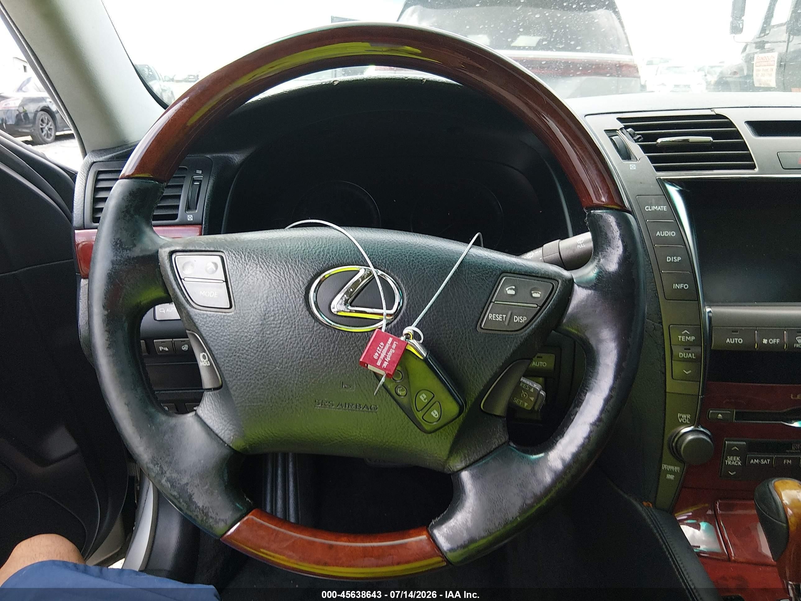 2007 Lexus Ls 460   Silver vin: JTHBL46F675041974