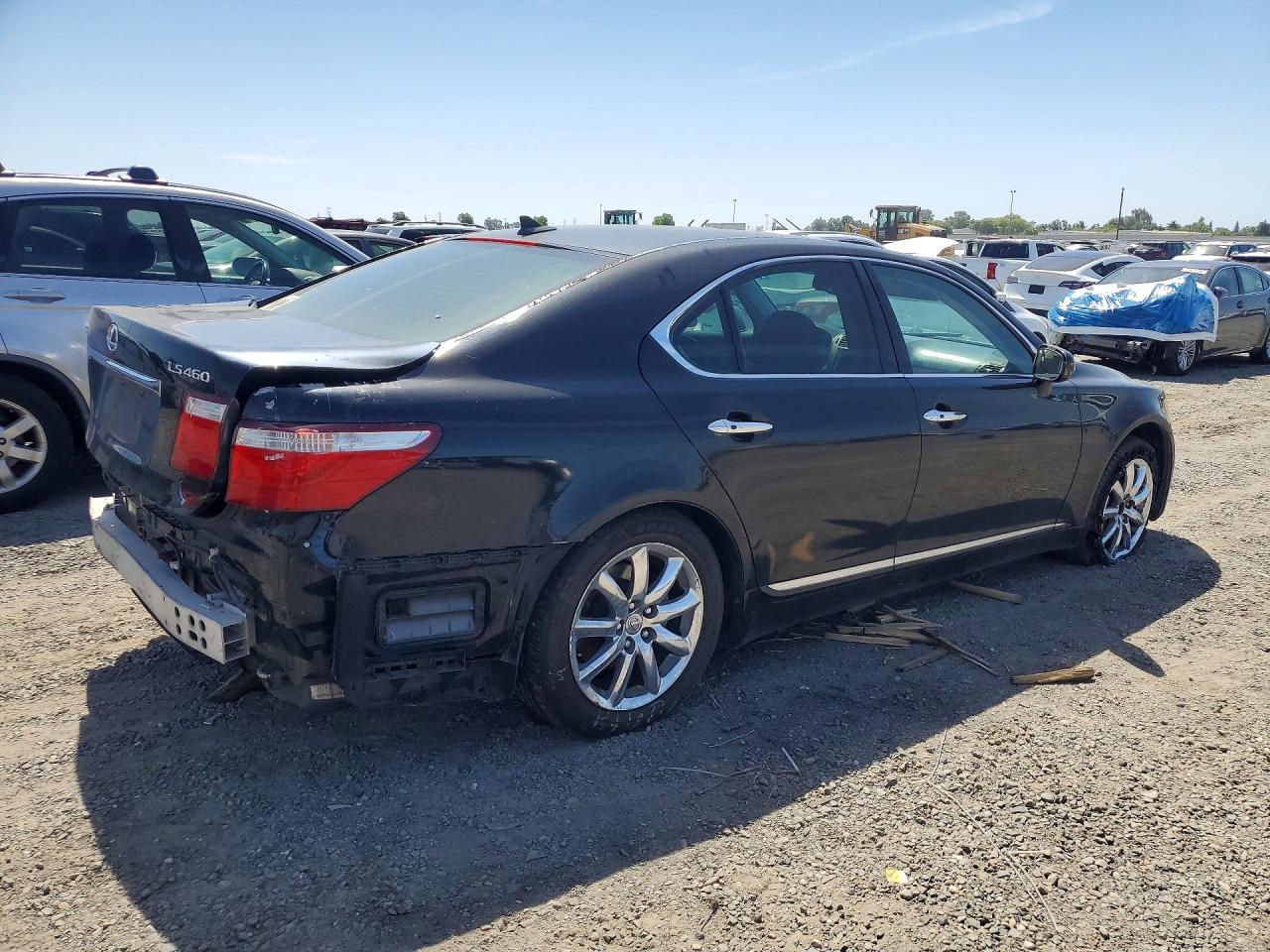 2007 Lexus Ls 460 Black vin: JTHBL46F675051579
