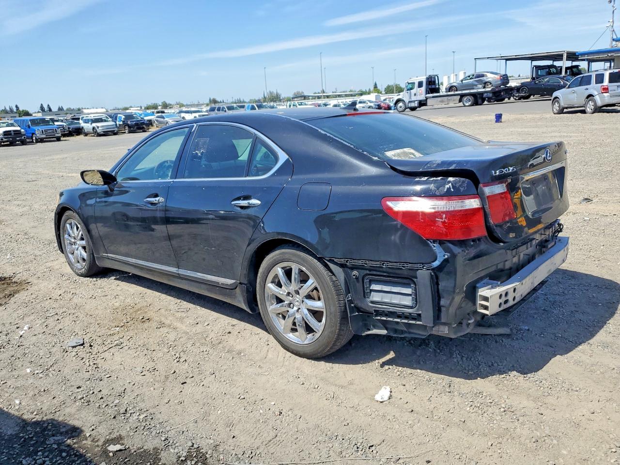 2007 Lexus Ls 460 Black vin: JTHBL46F675051579