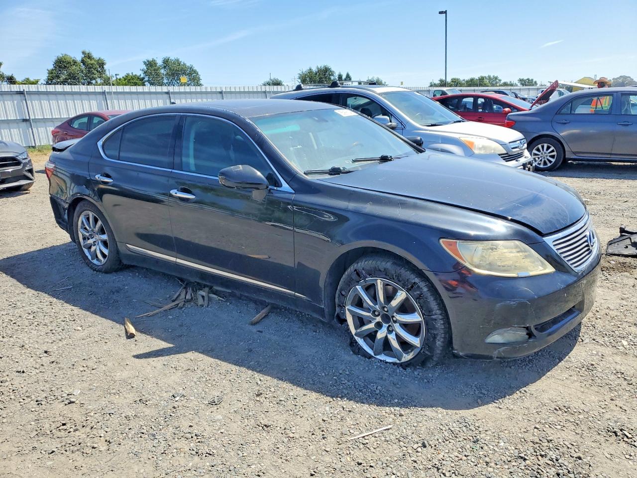 2007 Lexus Ls 460 Black vin: JTHBL46F675051579