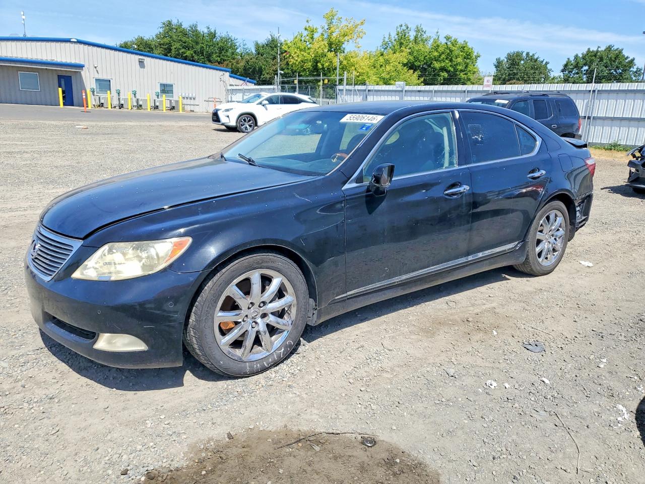2007 Lexus Ls 460 Black vin: JTHBL46F675051579