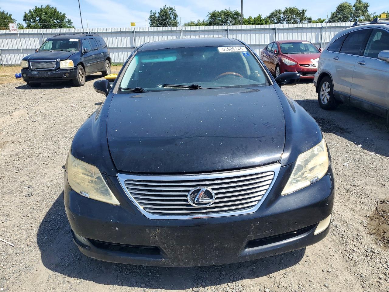 2007 Lexus Ls 460 Black vin: JTHBL46F675051579