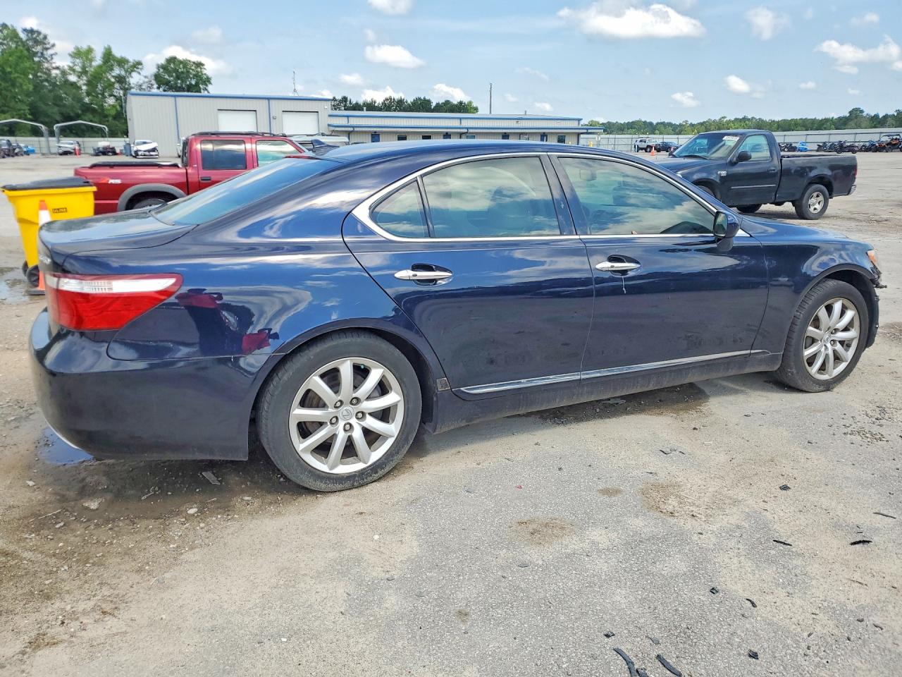 2007 Lexus Ls 460 Blue vin: JTHBL46F675051758
