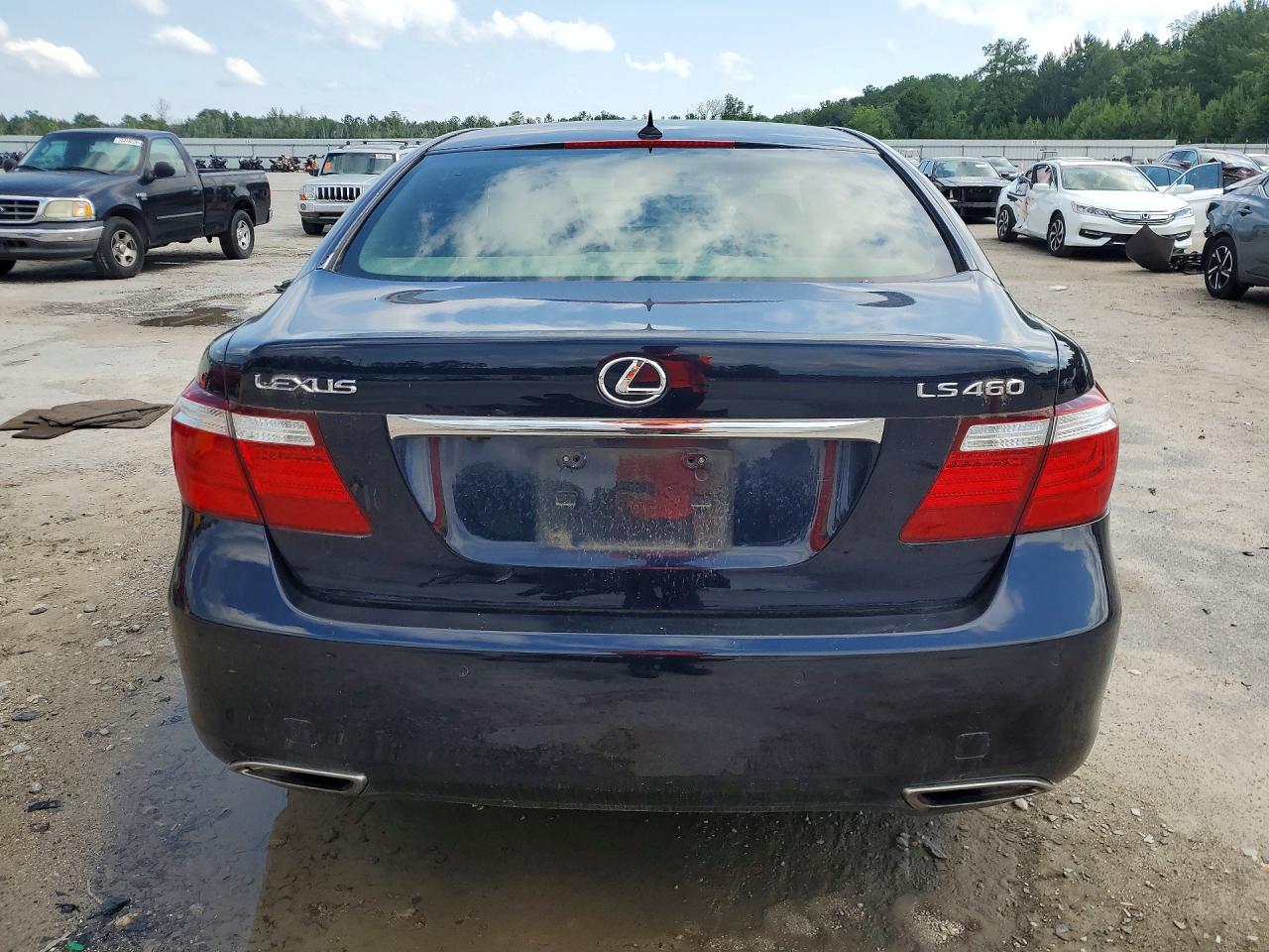 2007 Lexus Ls 460 Blue vin: JTHBL46F675051758