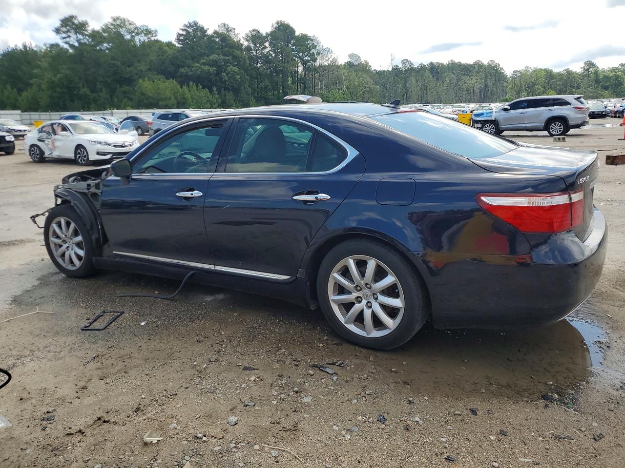 2007 Lexus Ls 460 Blue vin: JTHBL46F675051758