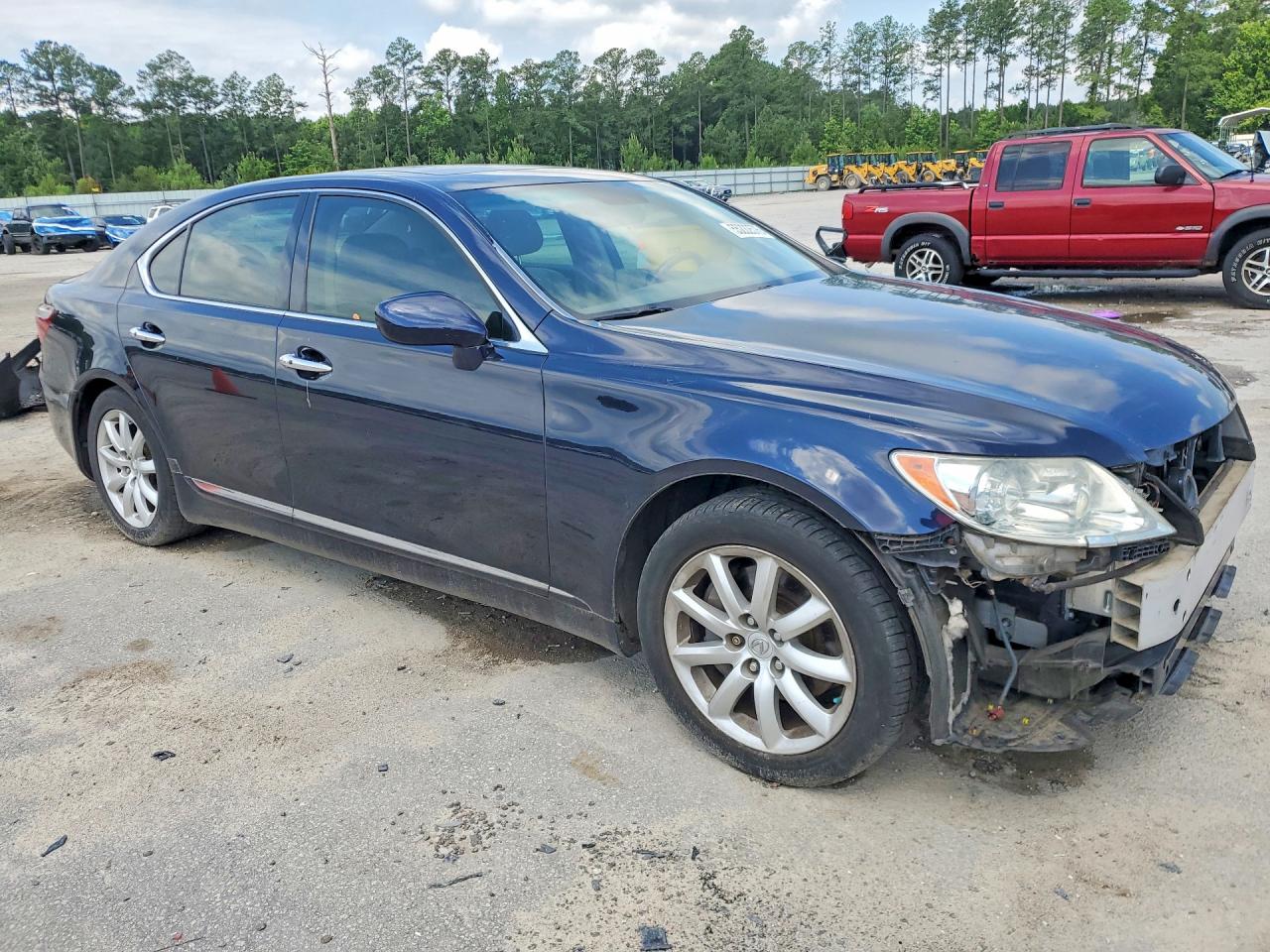 2007 Lexus Ls 460 Blue vin: JTHBL46F675051758