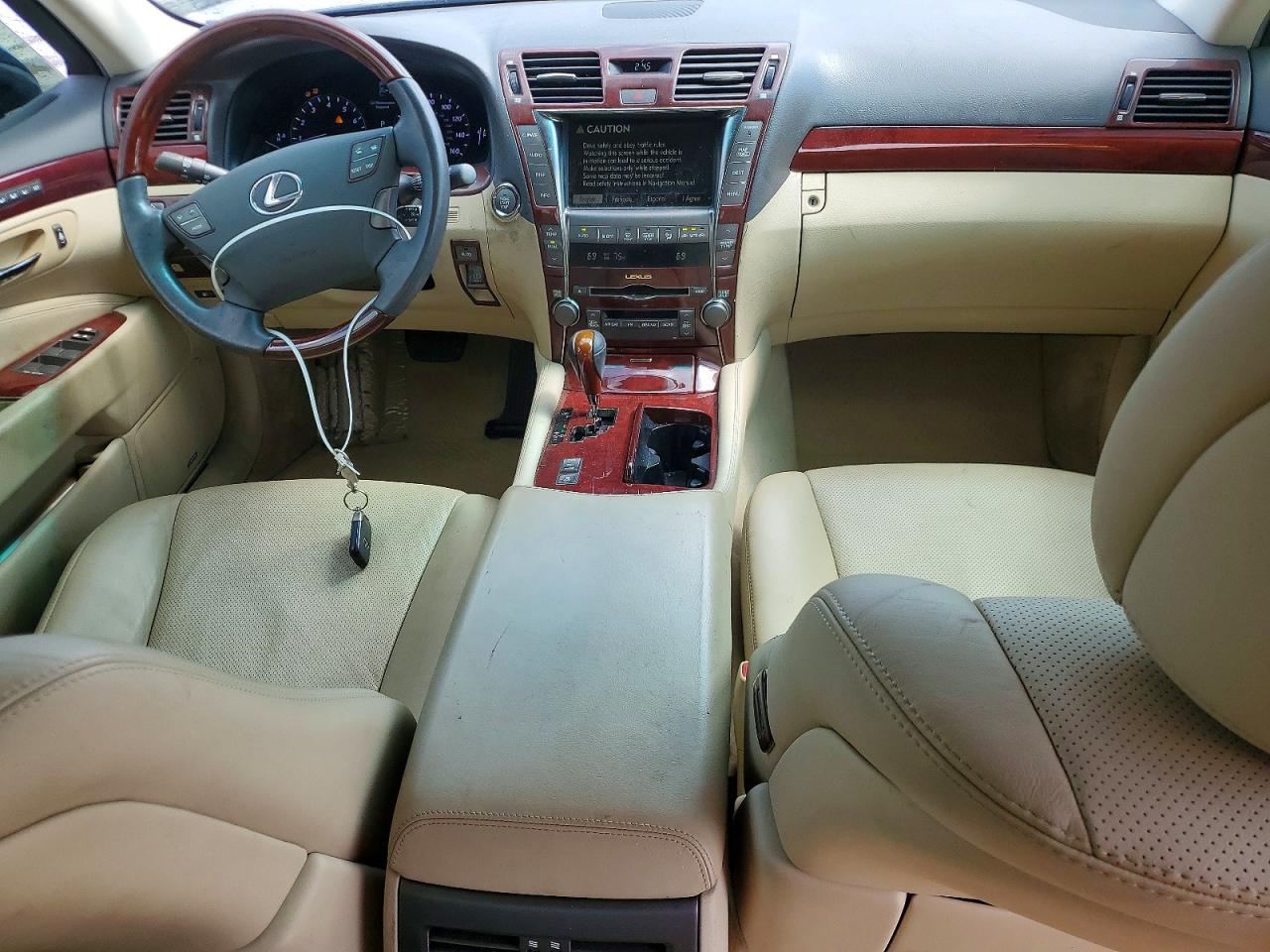 2007 Lexus Ls 460 Blue vin: JTHBL46F675051758