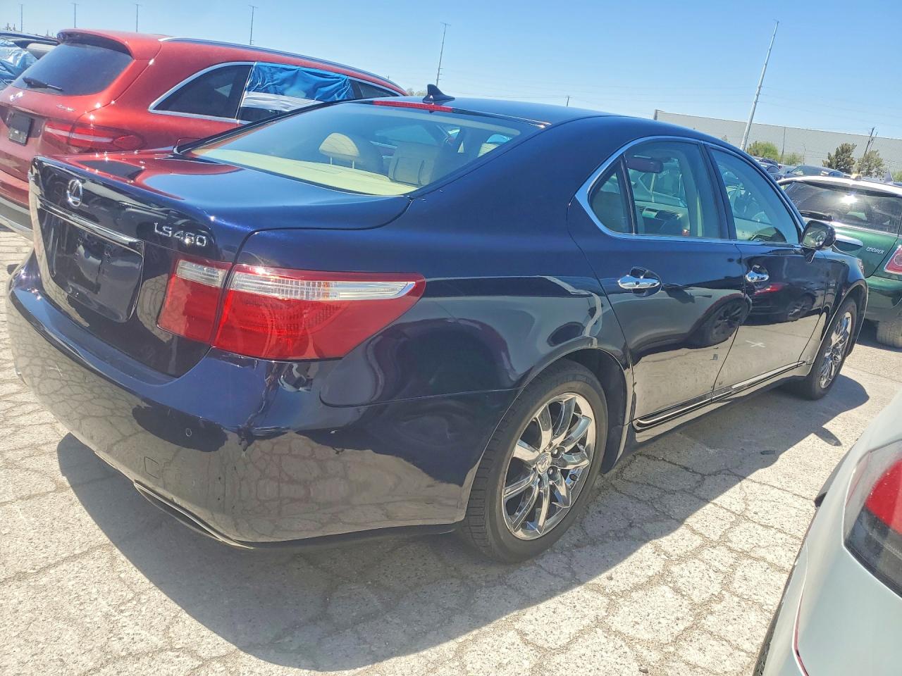 2008 Lexus Ls 460 Base Black vin: JTHBL46F685056427