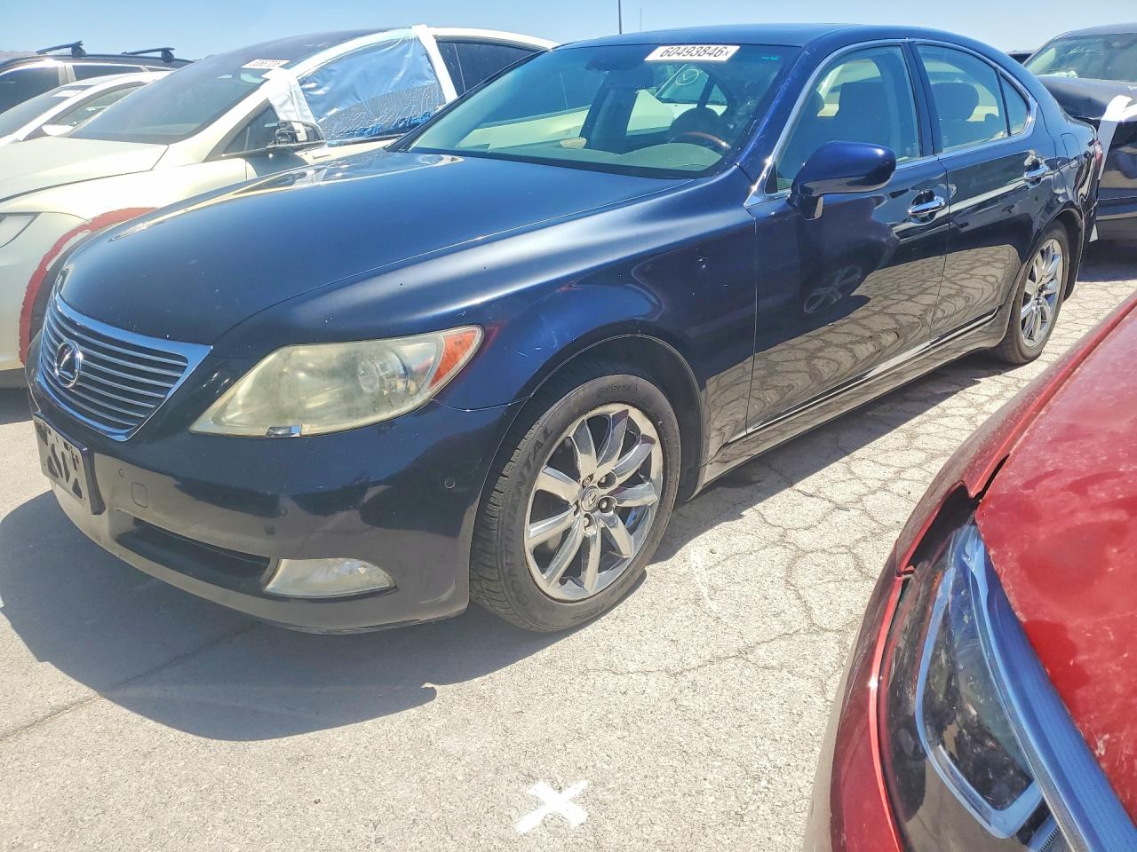 2008 Lexus Ls 460 Base Black vin: JTHBL46F685056427