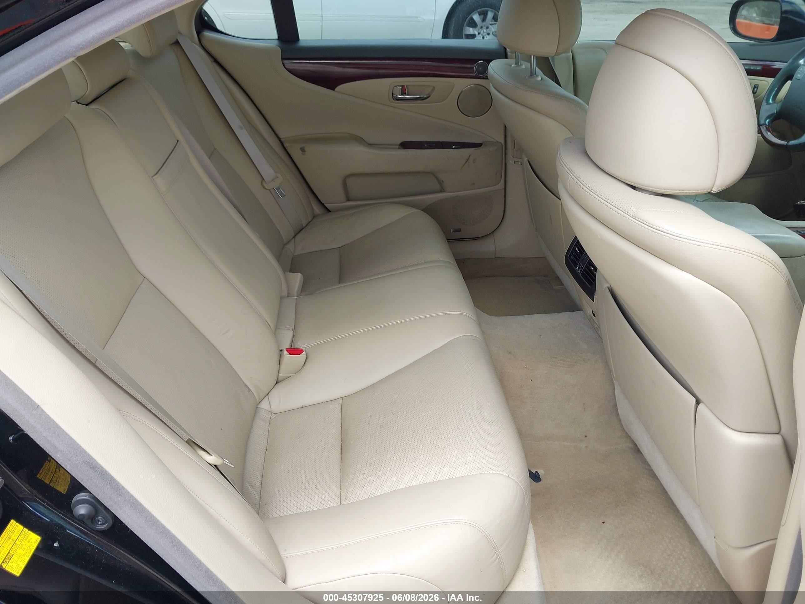 2008 Lexus Ls 460 Black vin: JTHBL46F685060333