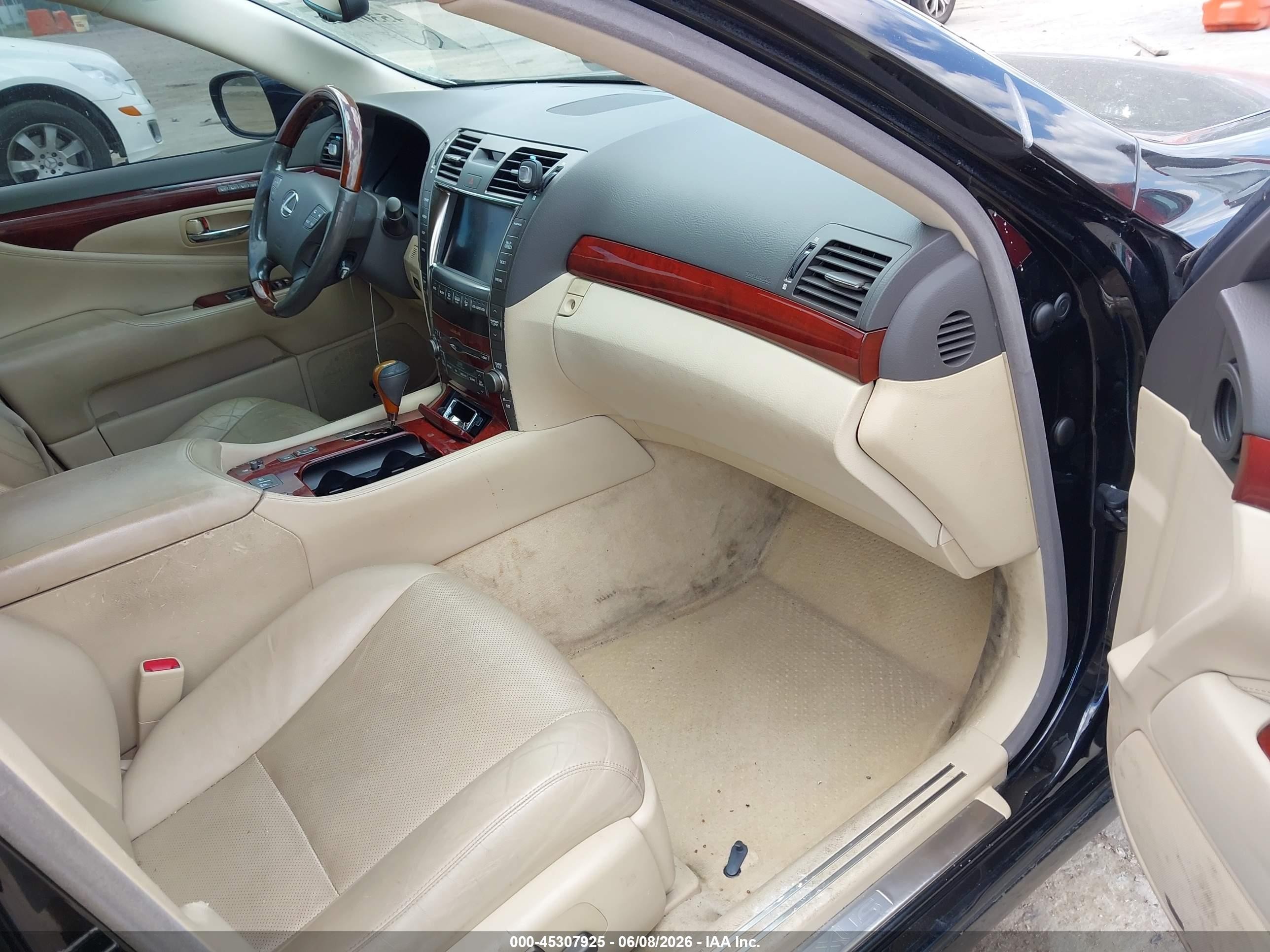 2008 Lexus Ls 460 Black vin: JTHBL46F685060333