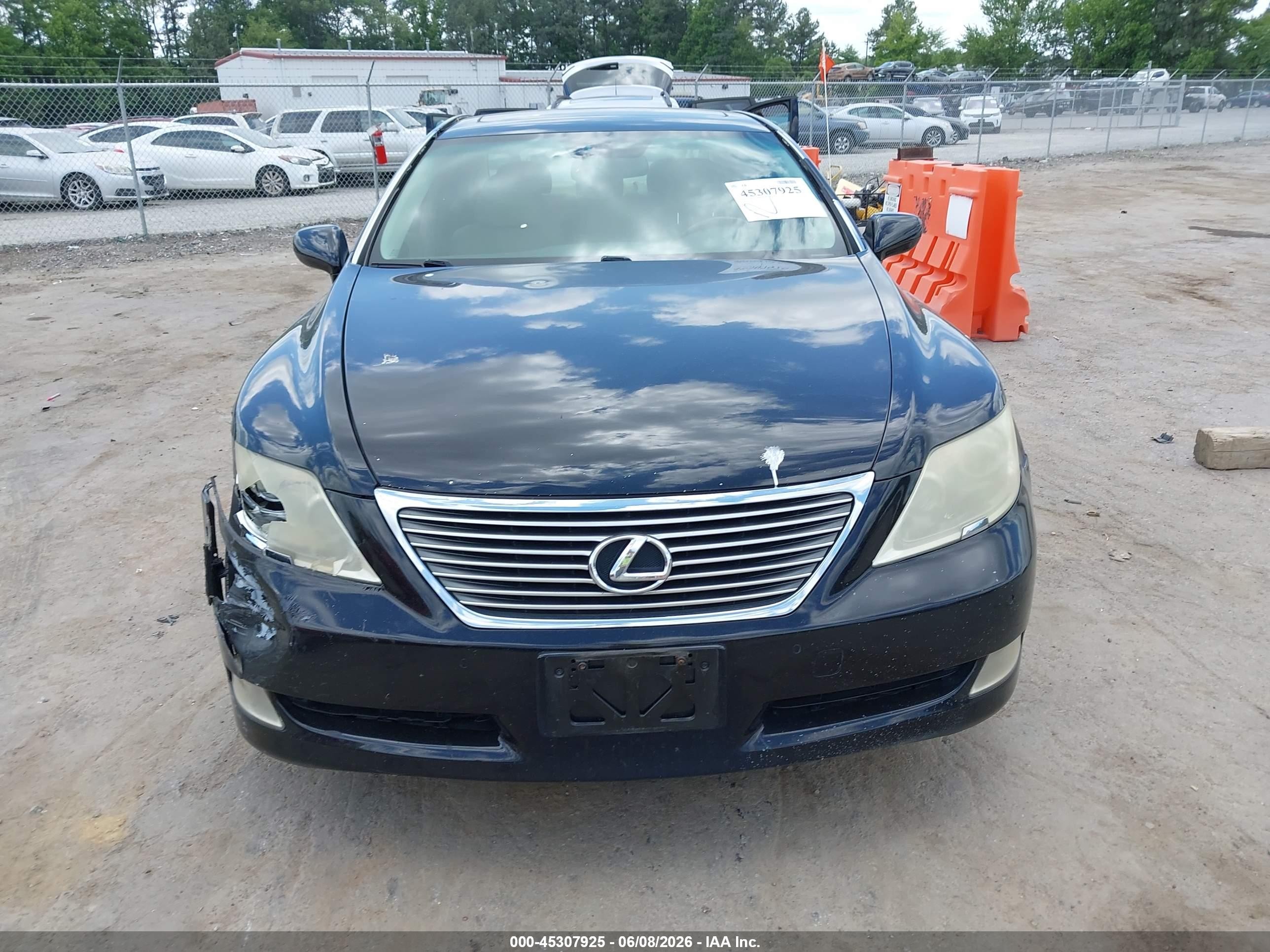 2008 Lexus Ls 460 Black vin: JTHBL46F685060333