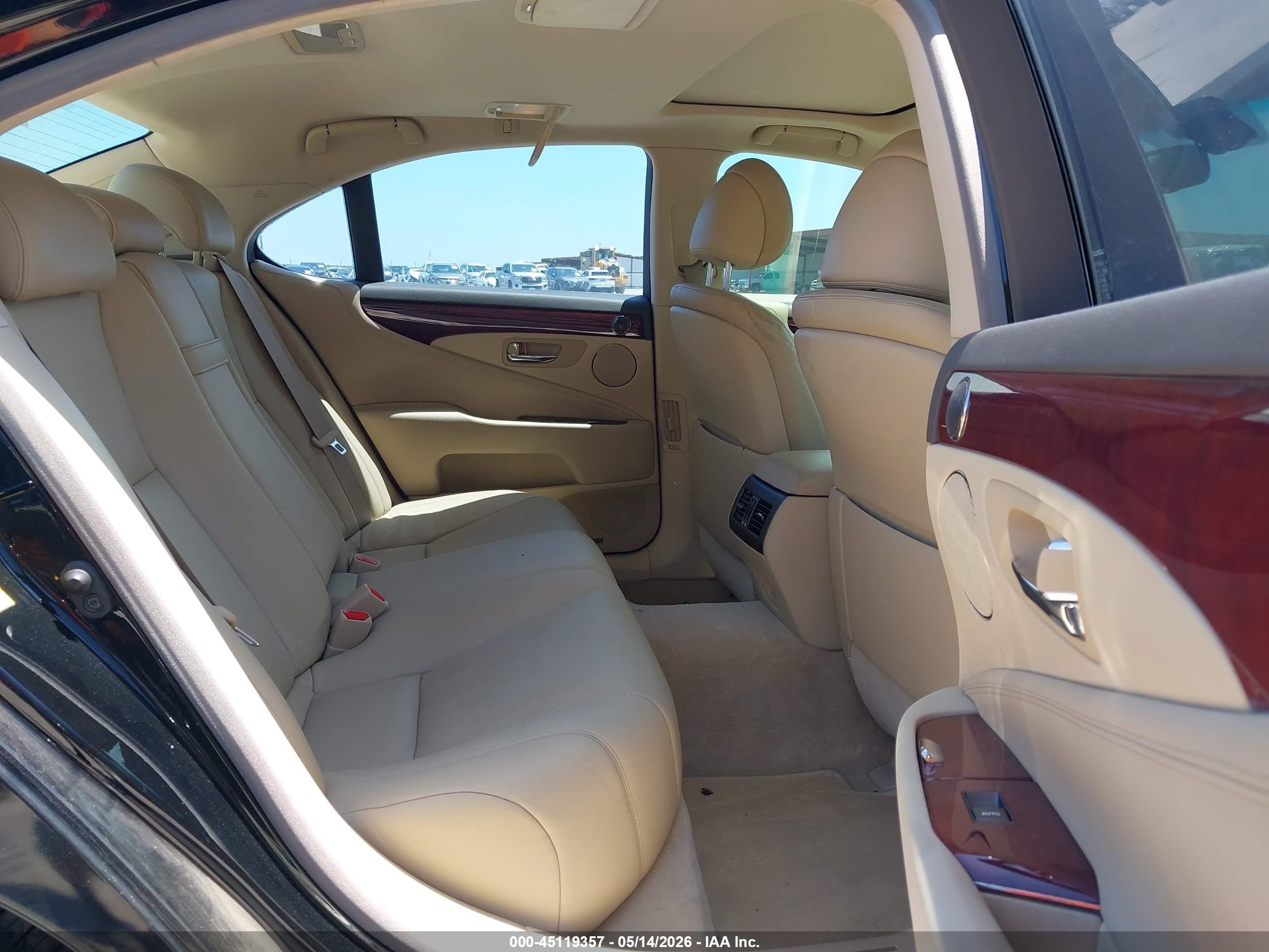 2008 Lexus Ls 460   Black vin: JTHBL46F685063202