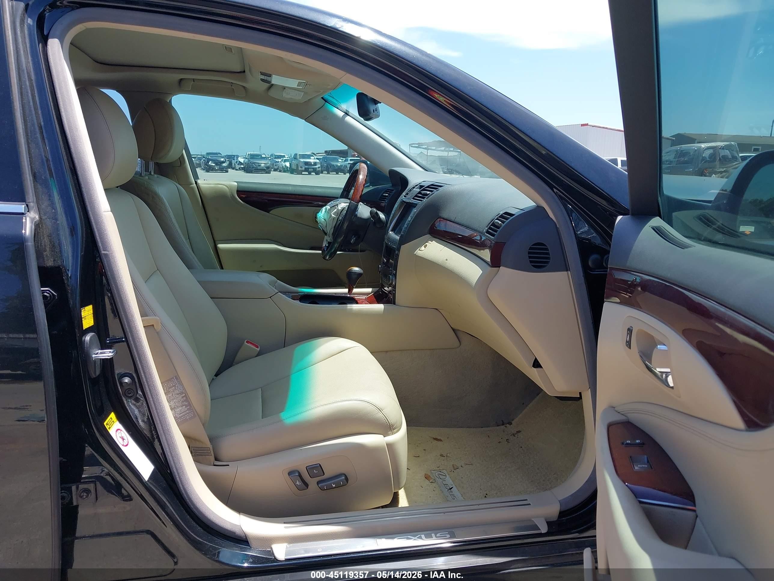 2008 Lexus Ls 460   Black vin: JTHBL46F685063202