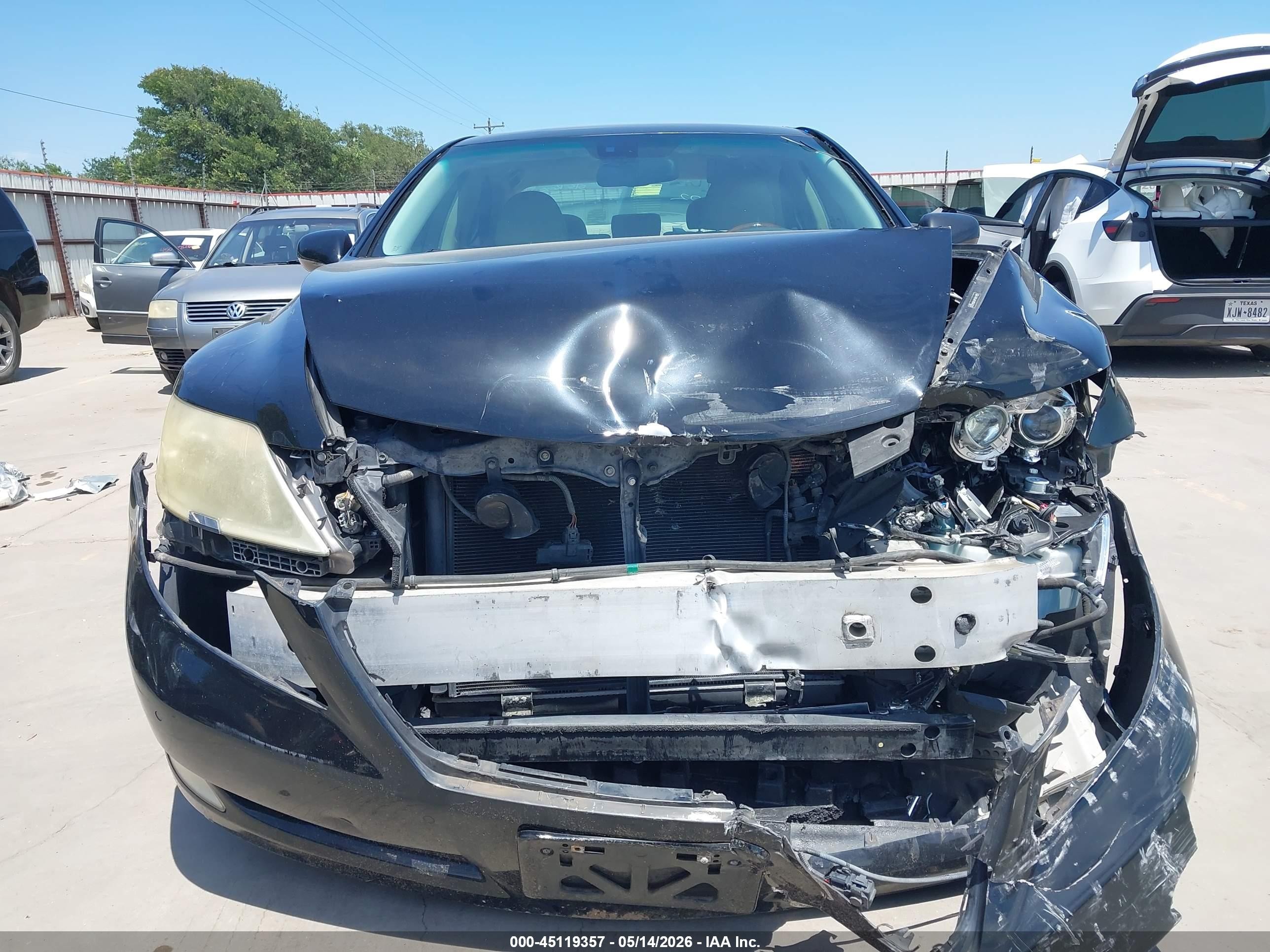 2008 Lexus Ls 460   Black vin: JTHBL46F685063202