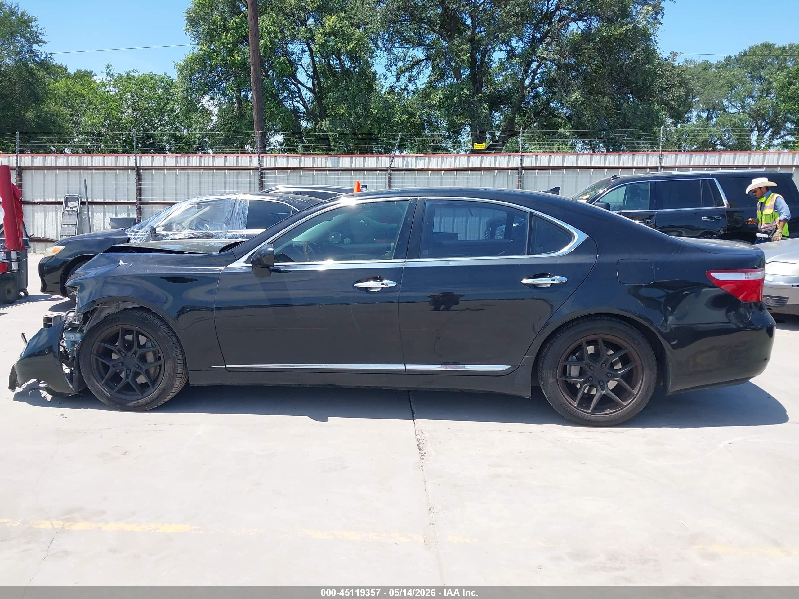 2008 Lexus Ls 460   Black vin: JTHBL46F685063202
