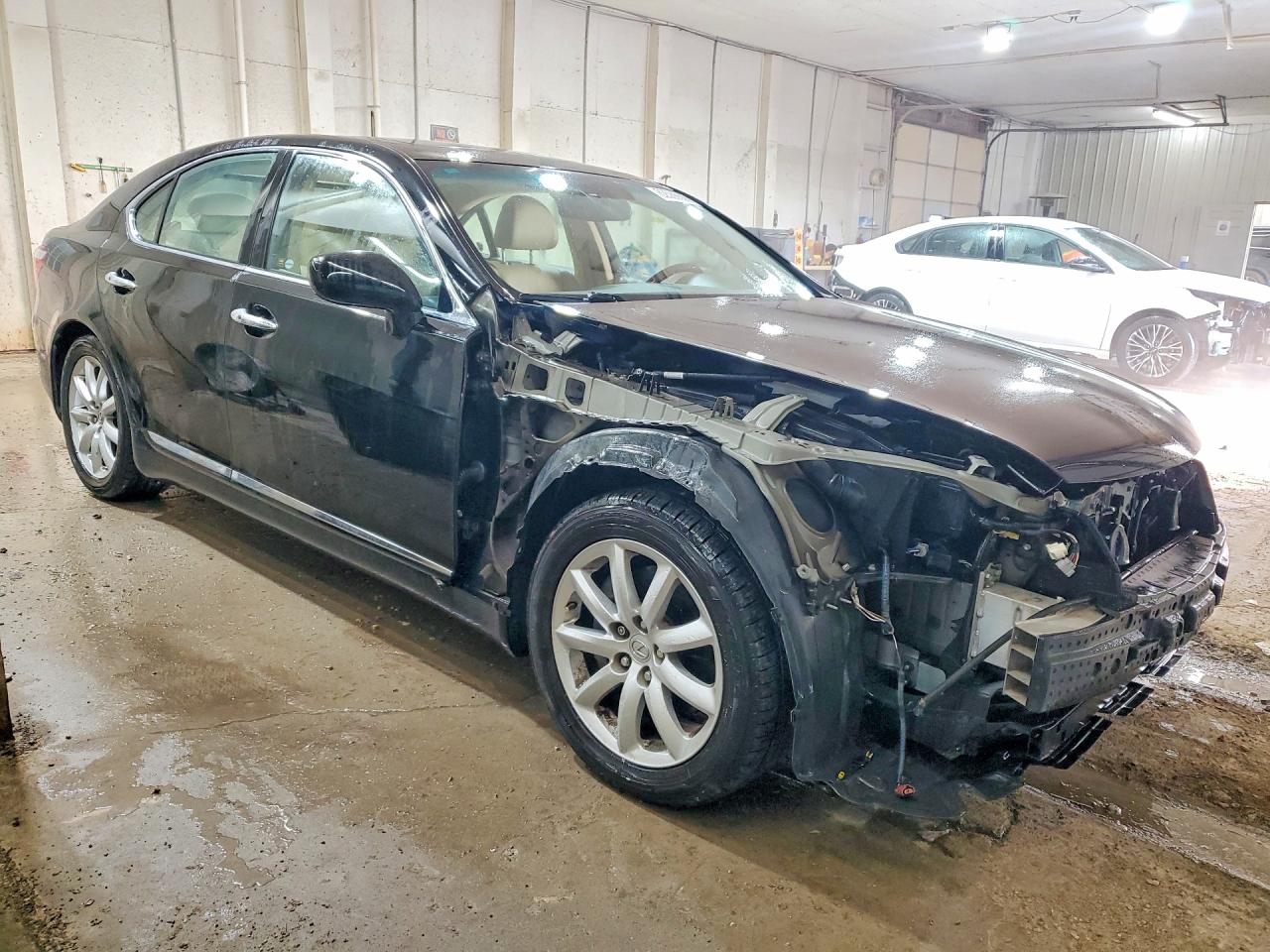 2008 Lexus Ls 460 Black vin: JTHBL46F685066858