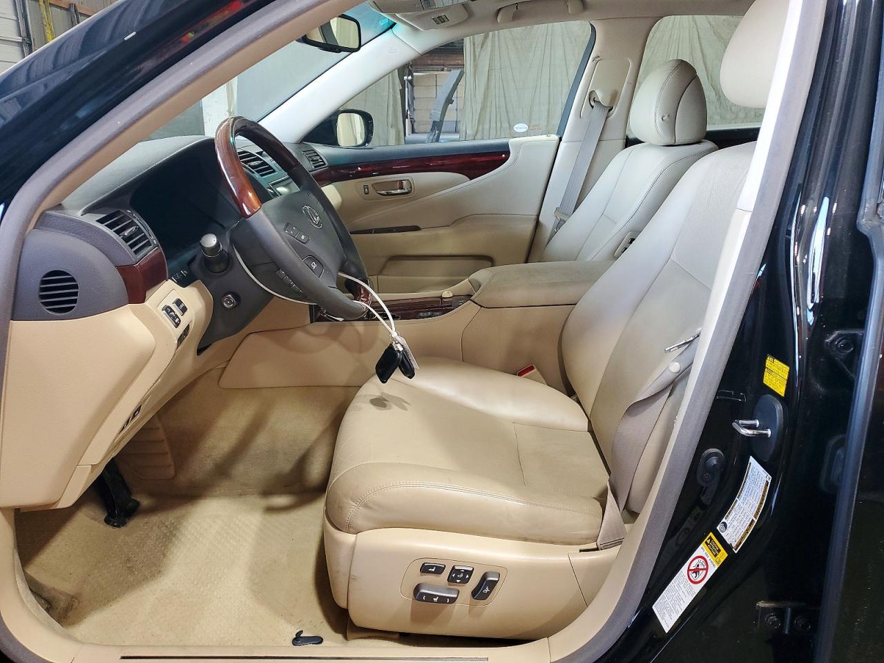 2008 Lexus Ls 460 Black vin: JTHBL46F685066858