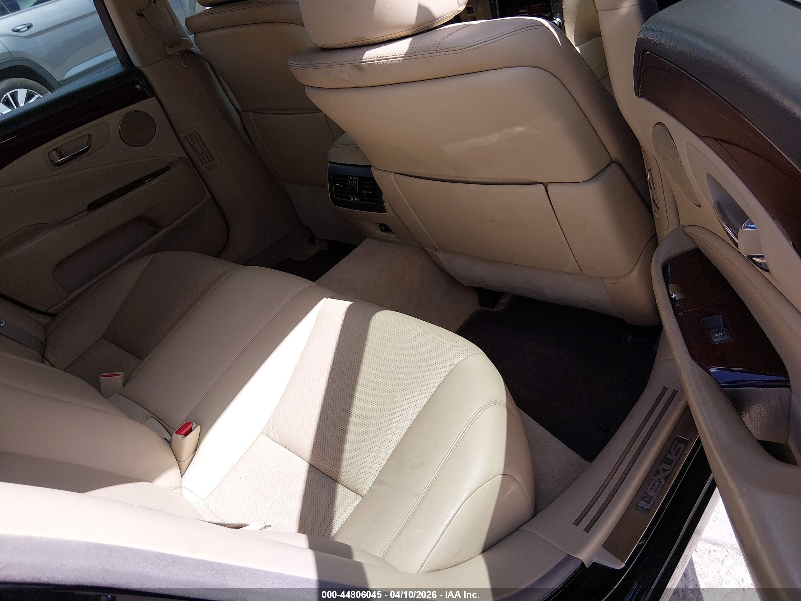 2008 Lexus Ls 460   Black vin: JTHBL46F685070036