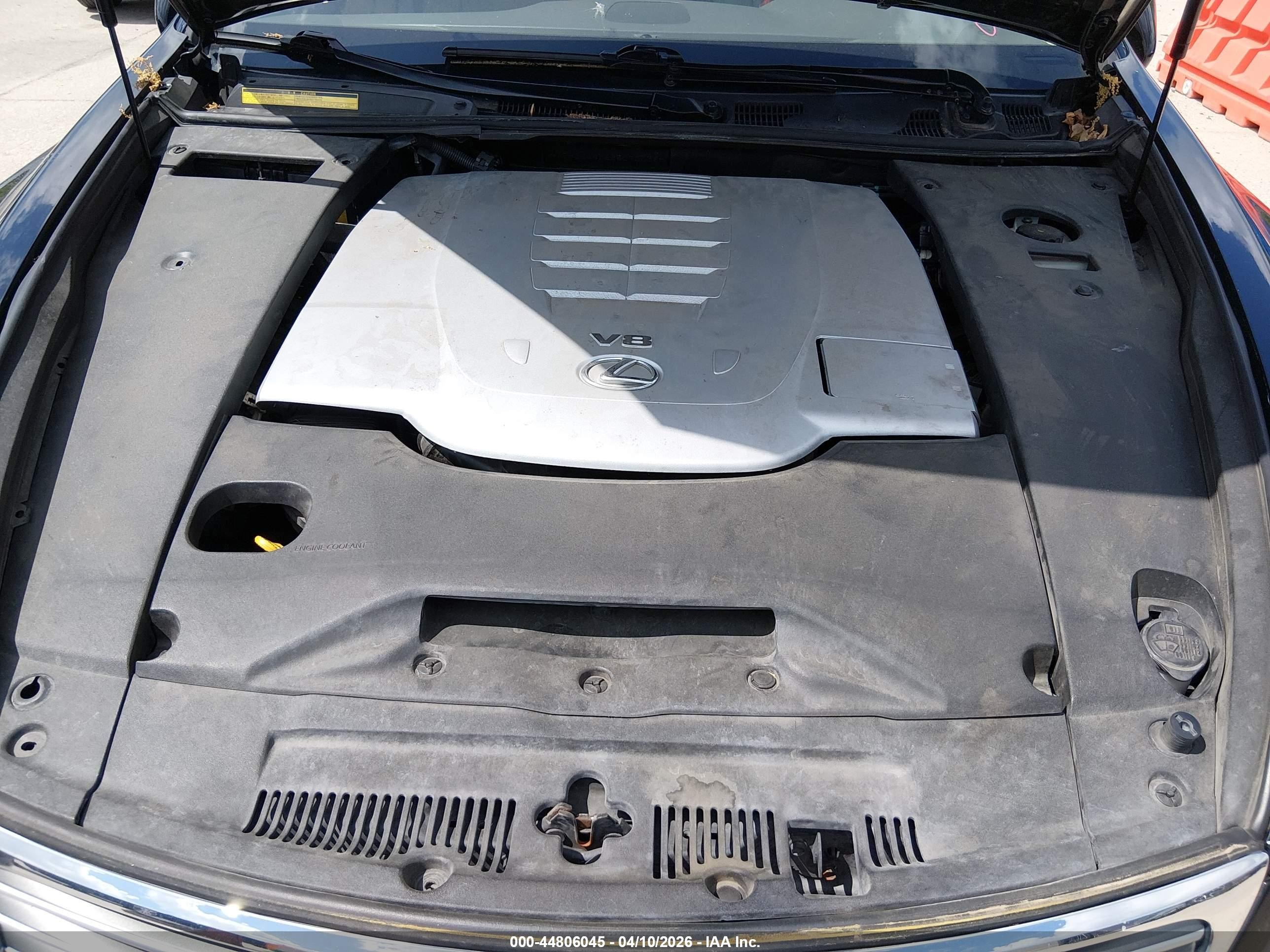2008 Lexus Ls 460   Black vin: JTHBL46F685070036