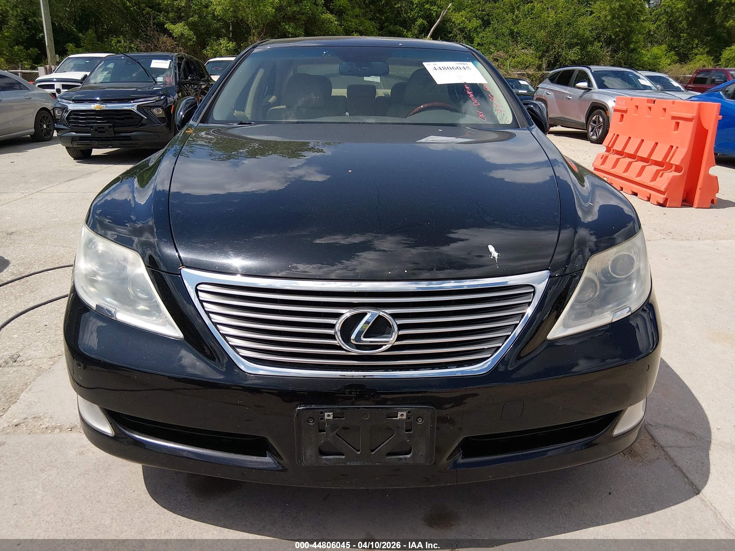 2008 Lexus Ls 460   Black vin: JTHBL46F685070036