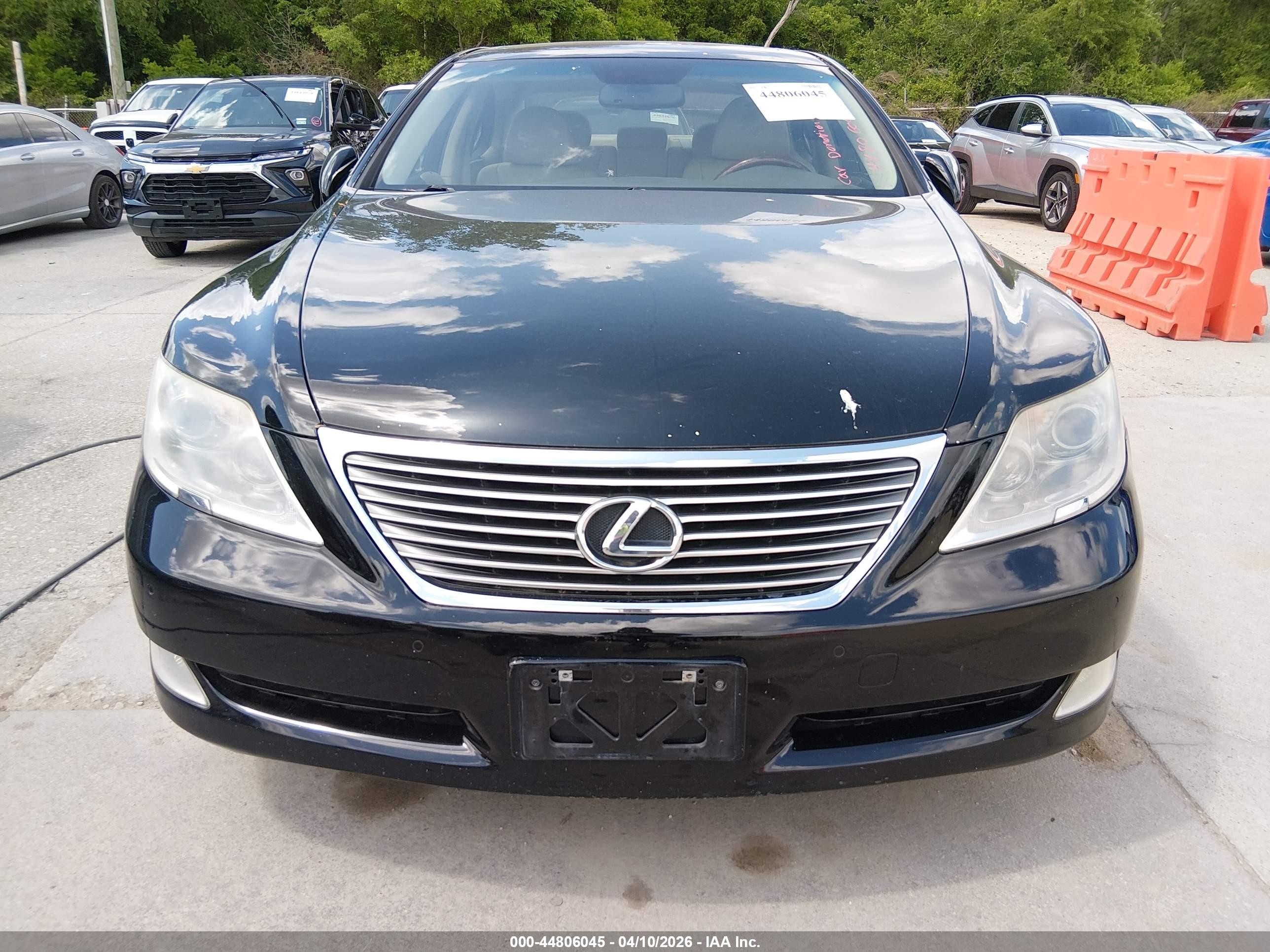 2008 Lexus Ls 460   Black vin: JTHBL46F685070036