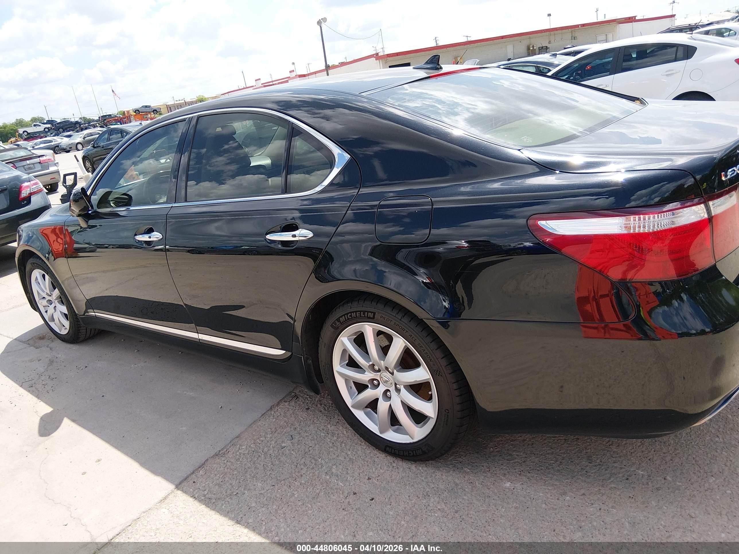 2008 Lexus Ls 460   Black vin: JTHBL46F685070036