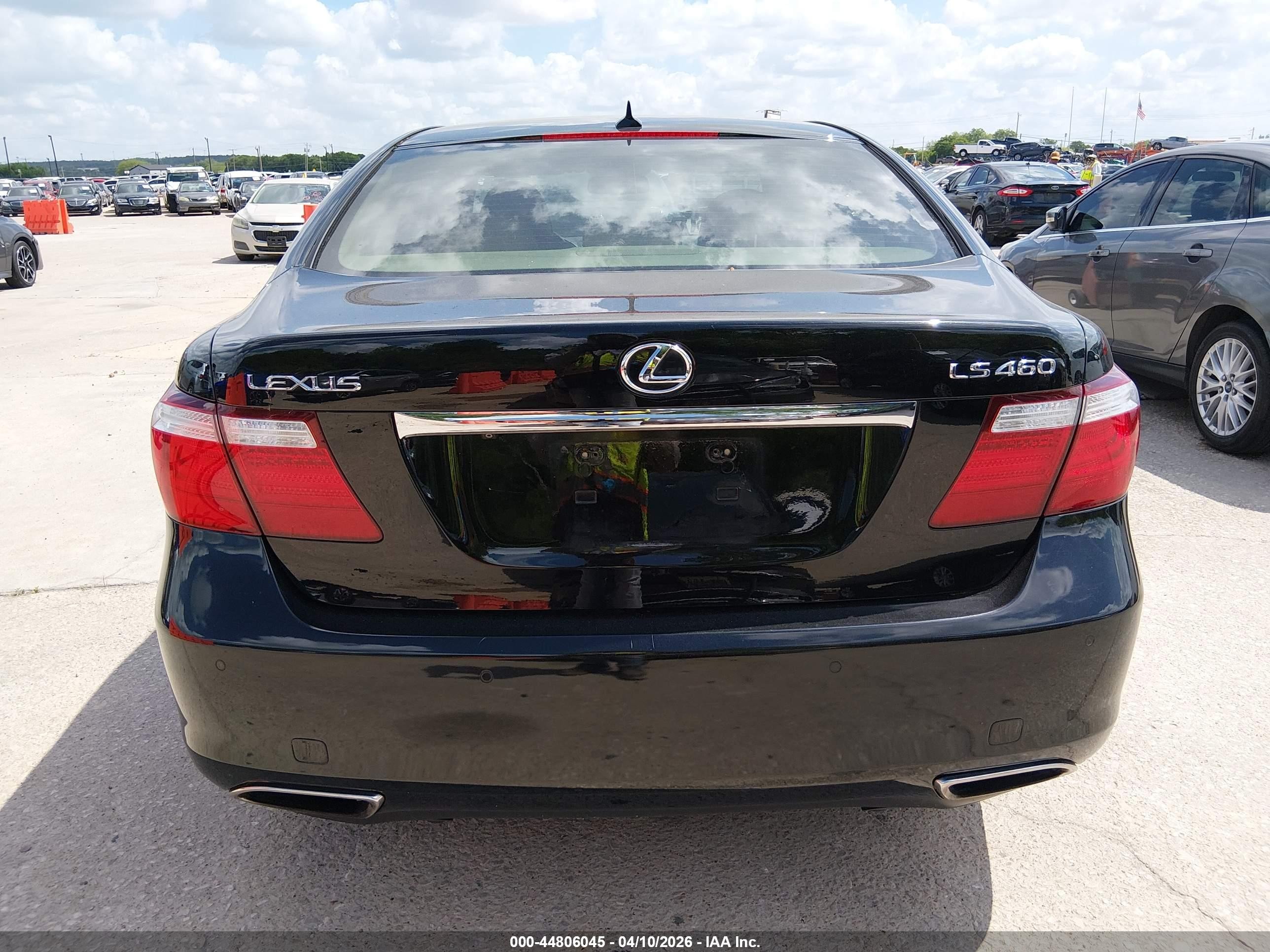 2008 Lexus Ls 460   Black vin: JTHBL46F685070036