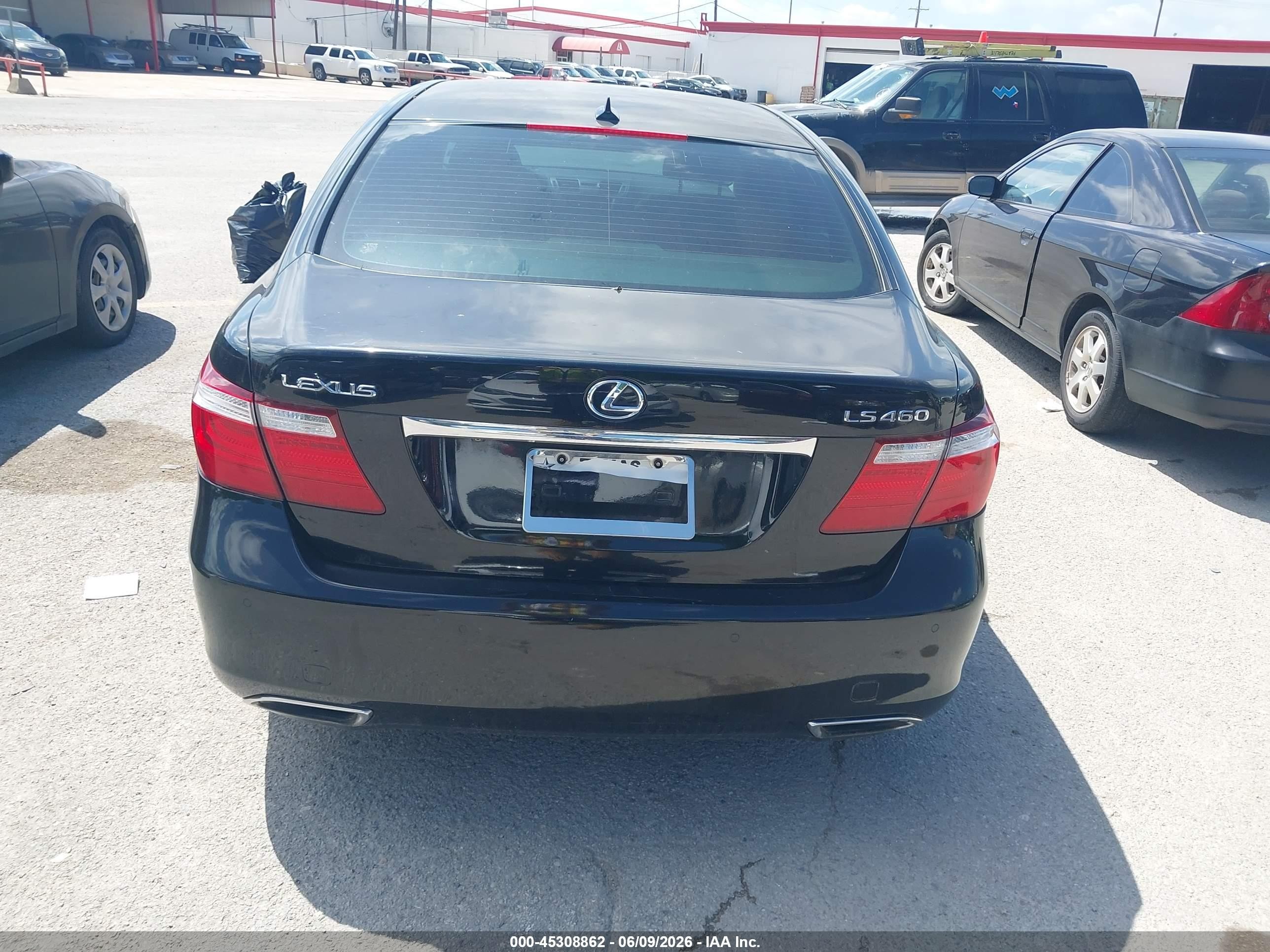 2008 Lexus Ls 460 Black vin: JTHBL46F685078749