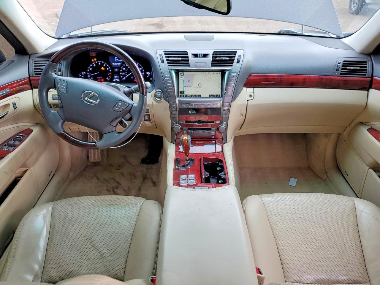 2008 Lexus Ls 460 Base White vin: JTHBL46F685083806
