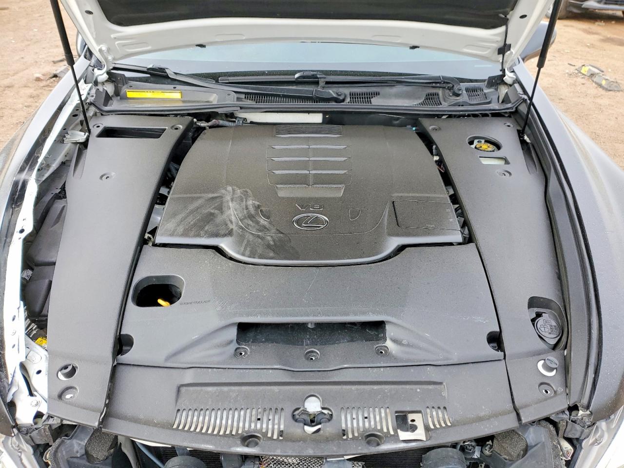 2008 Lexus Ls 460 Base White vin: JTHBL46F685083806