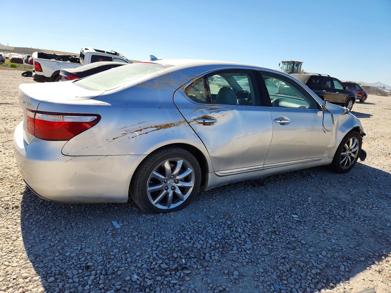 2009 Lexus Ls 460 Silver vin: JTHBL46F695087808
