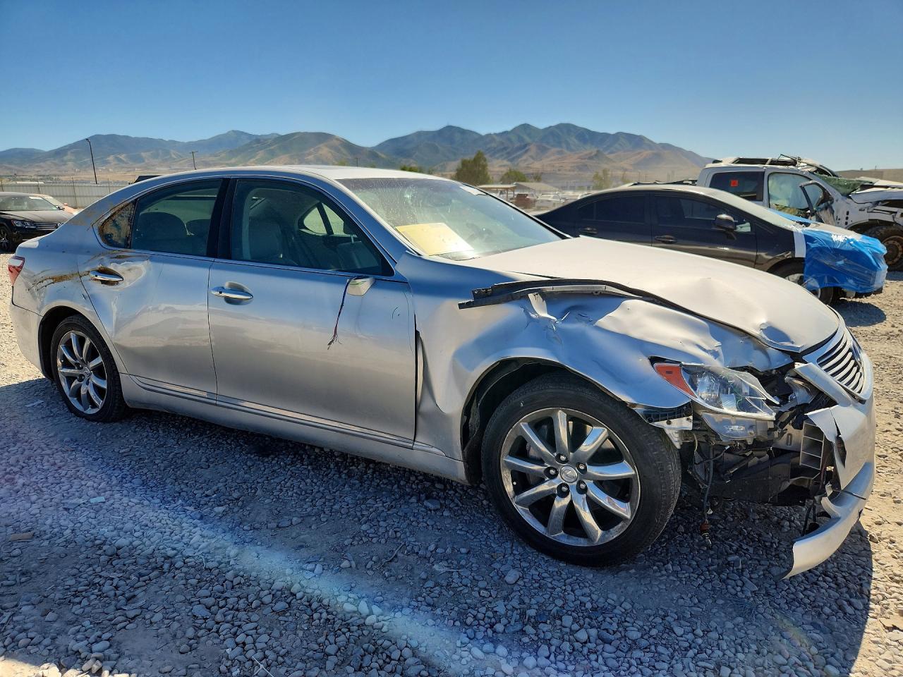 2009 Lexus Ls 460 Silver vin: JTHBL46F695087808