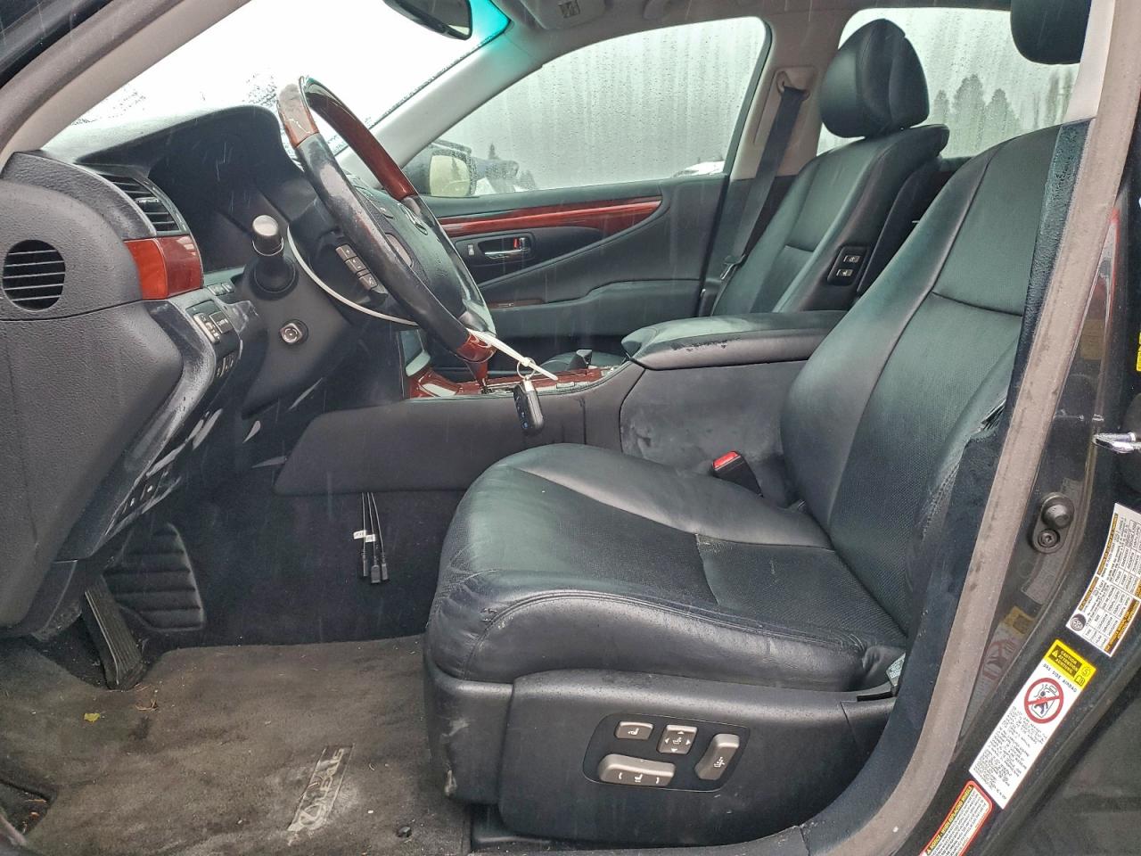 2007 Lexus Ls 460 Charcoal vin: JTHBL46F775008918