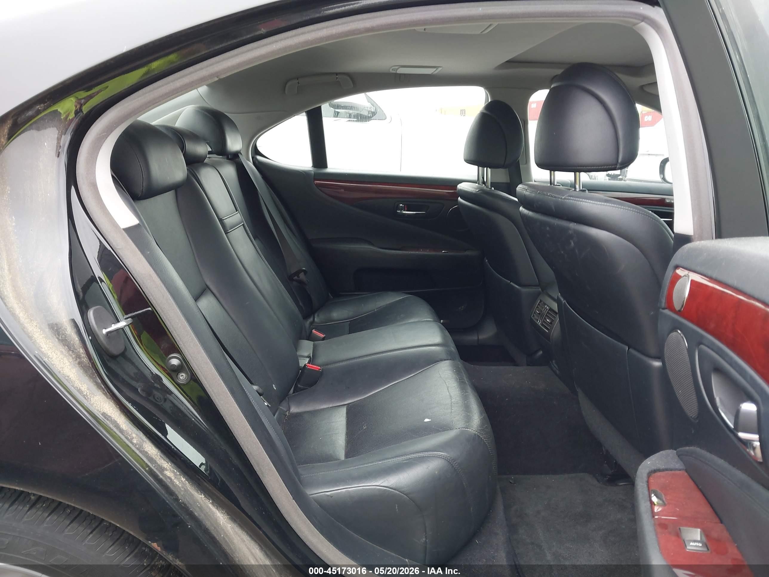 2007 Lexus Ls 460   Black vin: JTHBL46F775012418