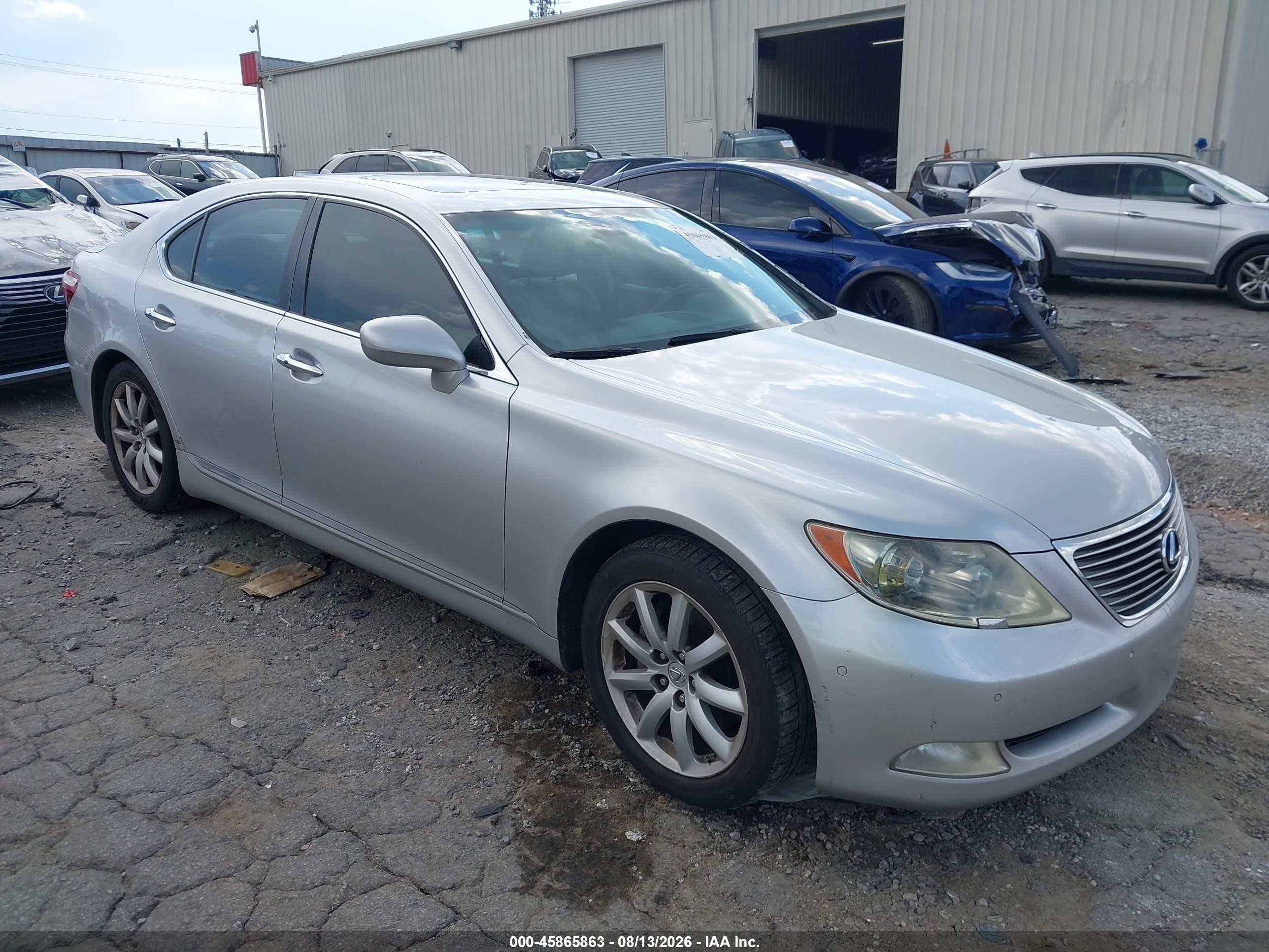 2007 Lexus Ls 460   Silver vin: JTHBL46F775026495