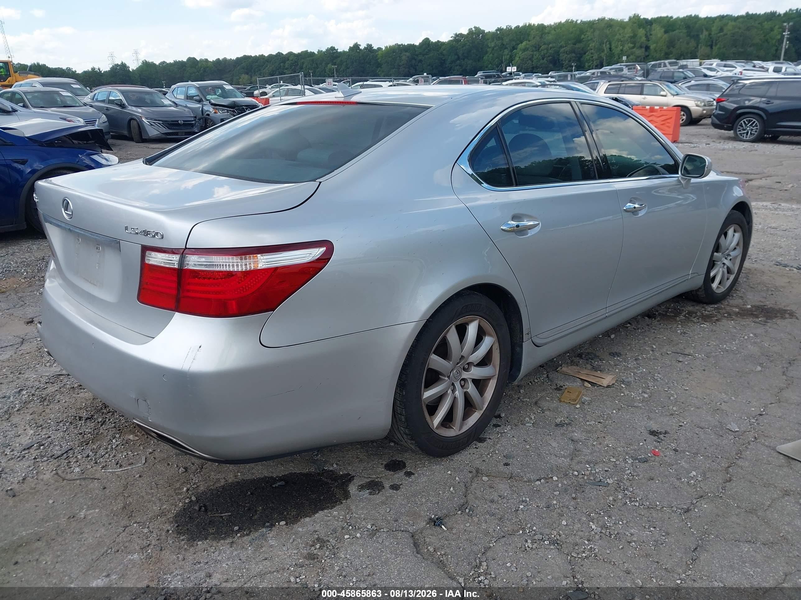 2007 Lexus Ls 460   Silver vin: JTHBL46F775026495