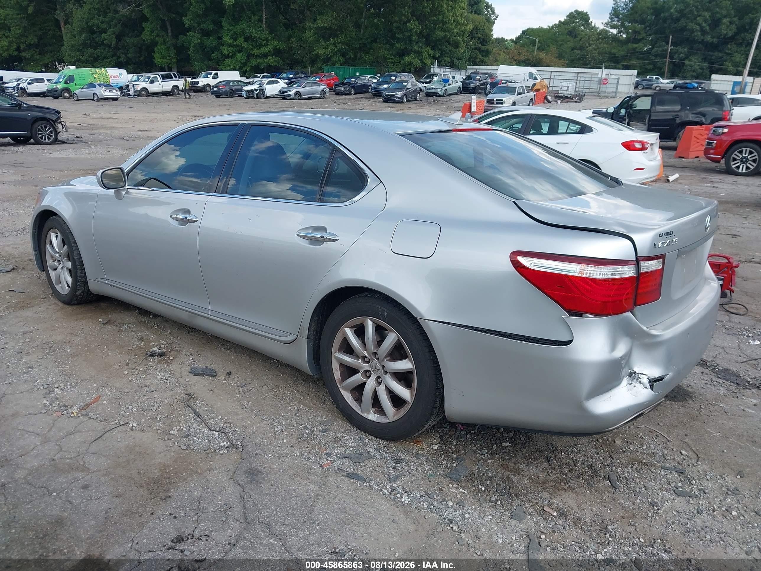 2007 Lexus Ls 460   Silver vin: JTHBL46F775026495